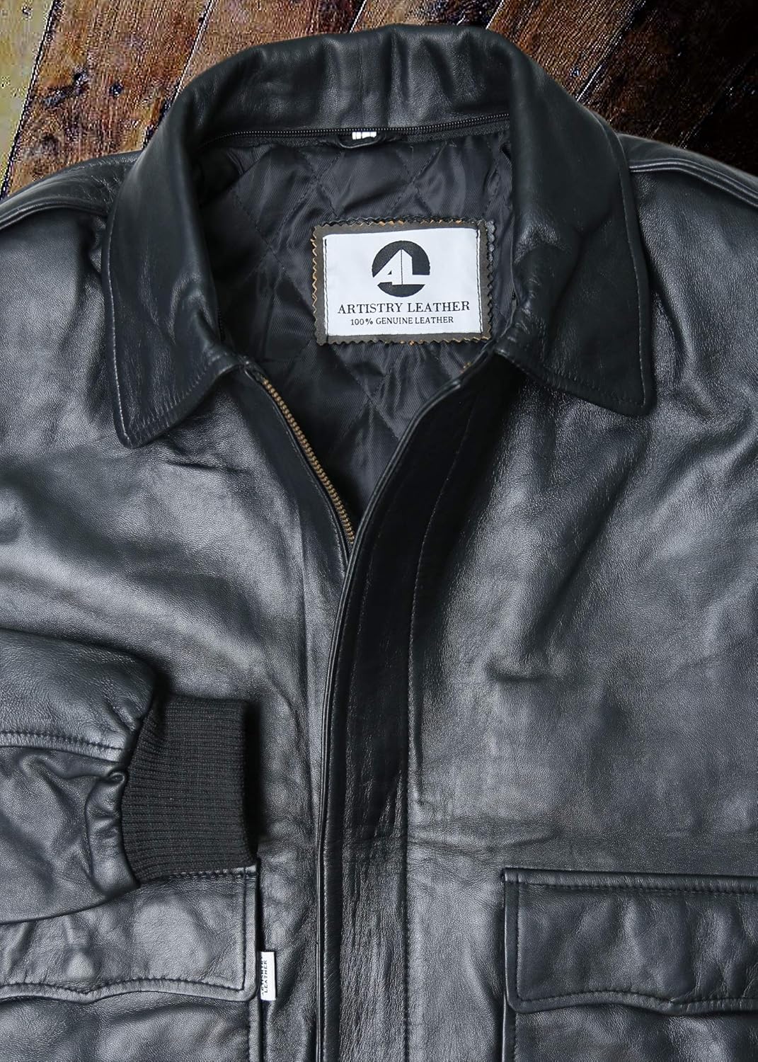 Black Casual Real Leather Jacket for Mens | Genuine Lambskin Motorcycle Biker Jackets - Image 6