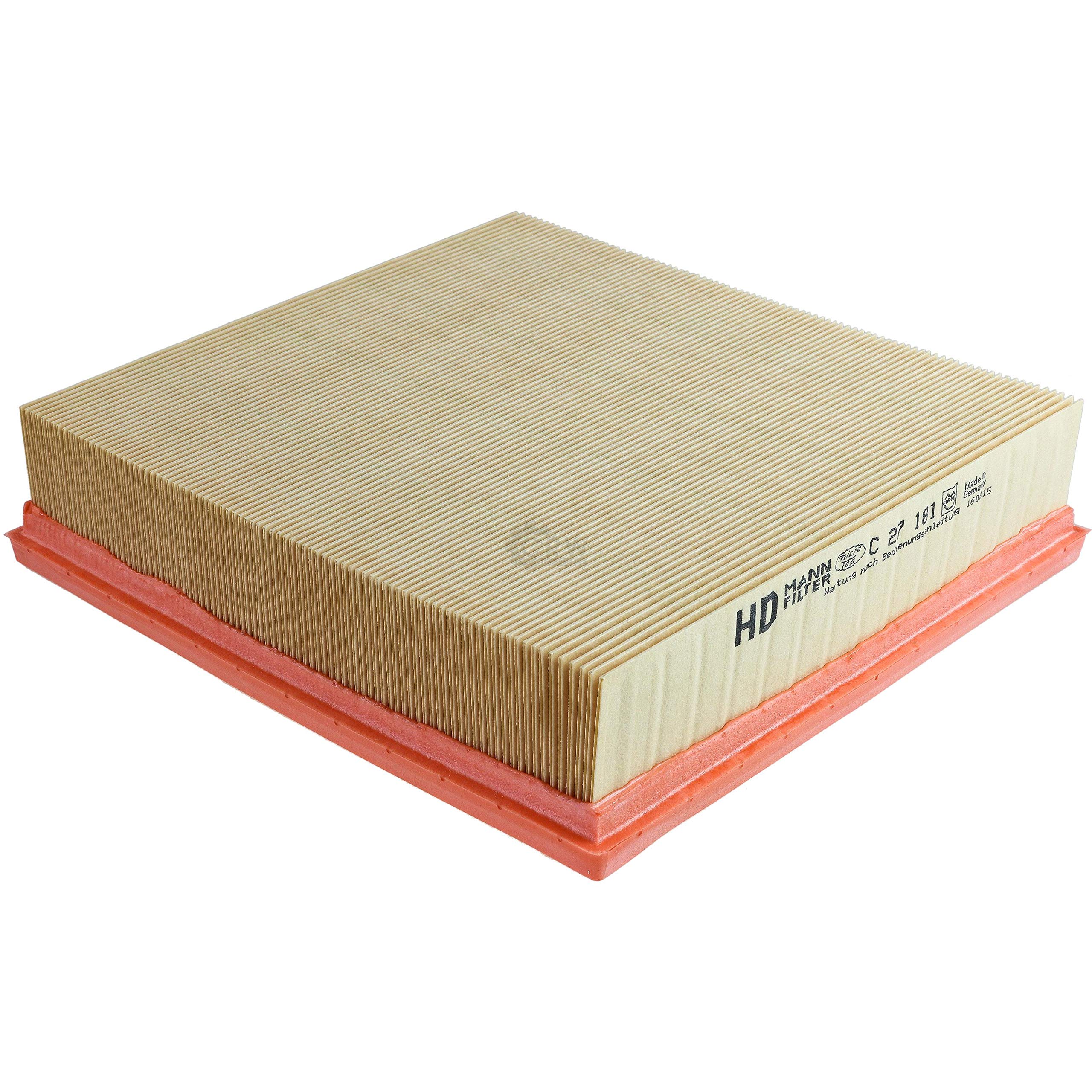 Paquete de inspección Kit de mantenimiento de filtros con filtro de aceite W 712/75, filtro de aire C 27 181, filtro de combustible WK 512, filtro de habitáculo CU 3059, tornillo de cierre