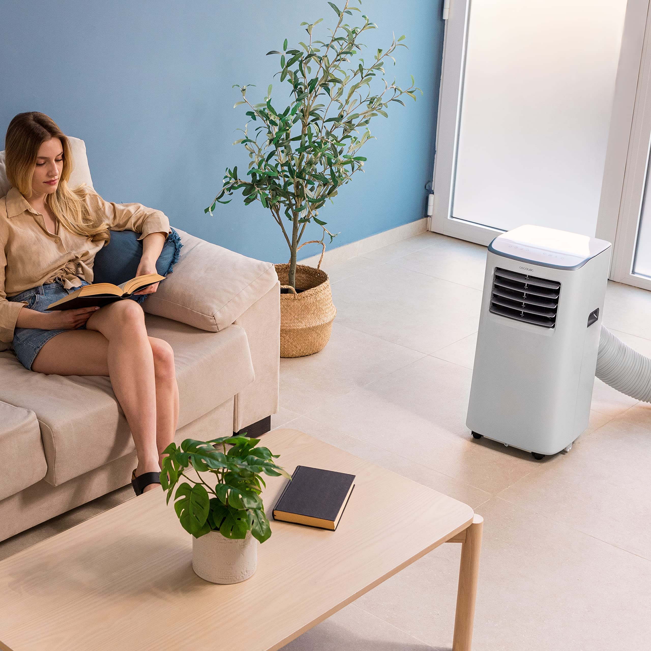Cecotec Forceclima 7400 Touch tragbare Klimaanlage 7000 BTU LED 4 Modi 2 Geschwindigkeiten 15 m2
