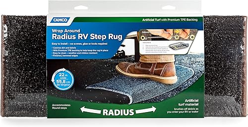 Miniatura 8 de Camco - Tapete para escalón RV, Marrón