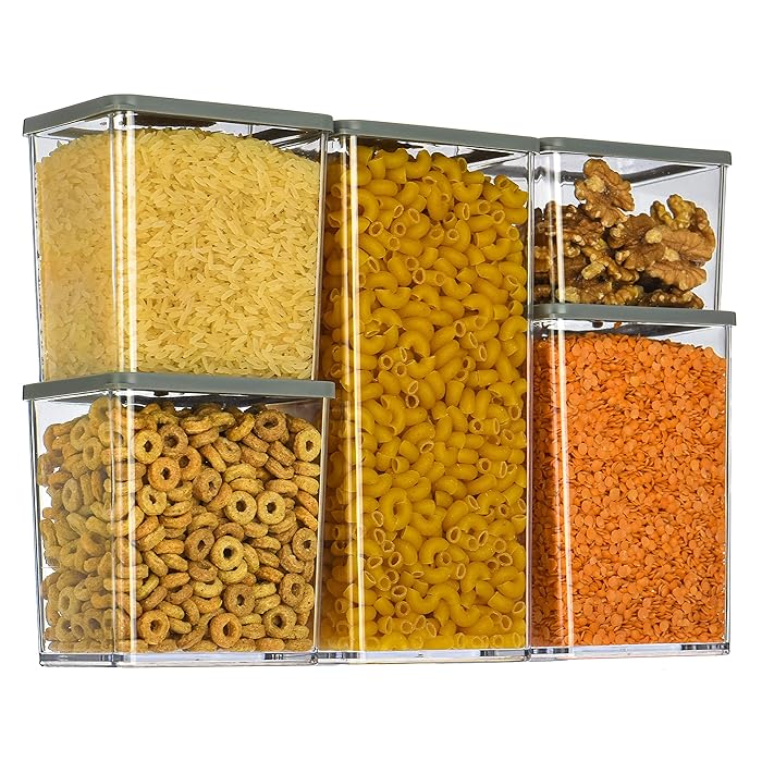 Buy FiNeWaY 5pc Stackable Food Storage Containers Box with Airtight