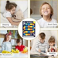 Vista 3 de Tabla de recompensas temáticas de astronautas del espacio exterior, 20 tablas de comportamiento para niños con 432 calcomanías redondas, tabla