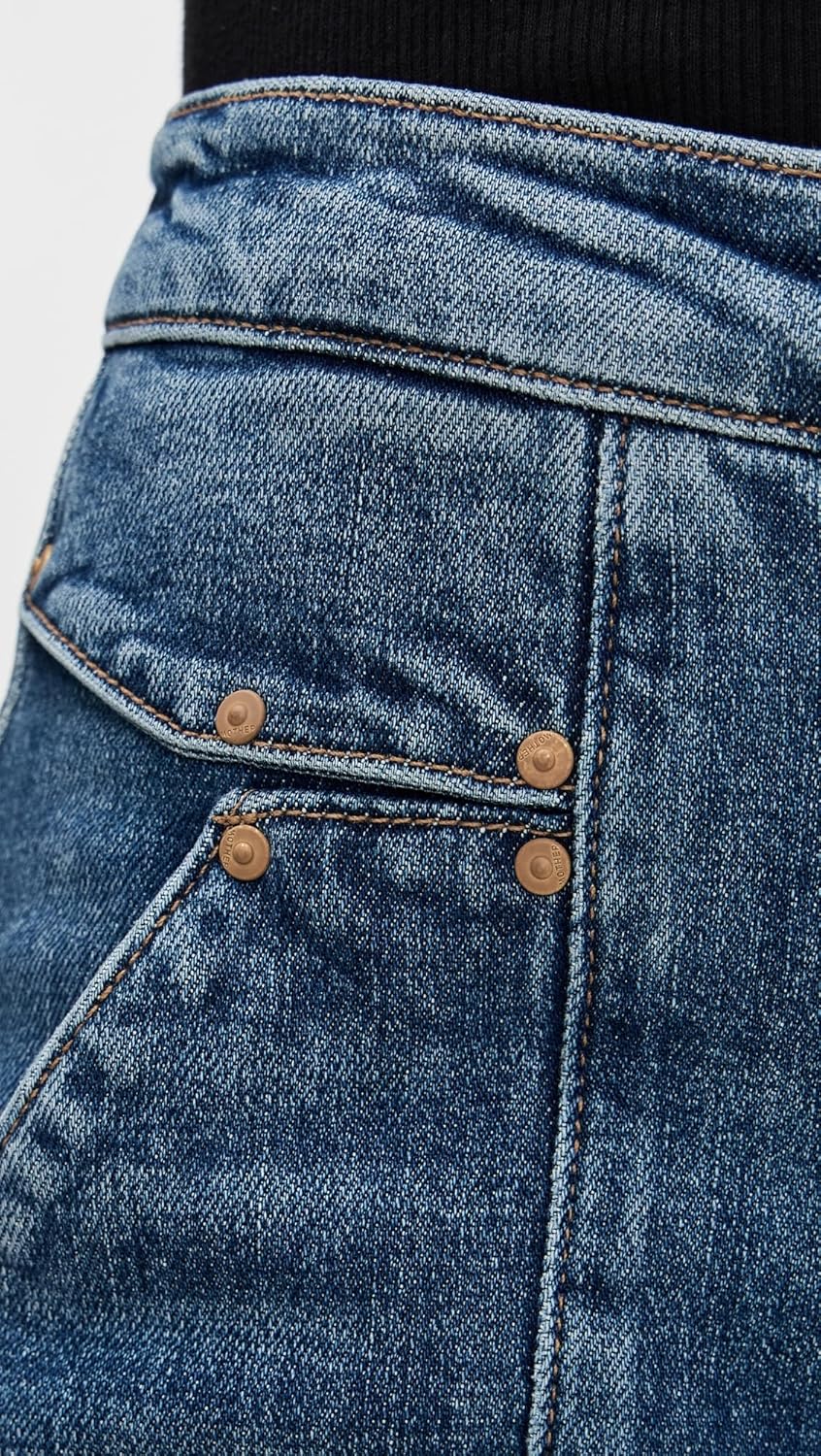 MOTHER Women's The Riveter Rambler Zip Sneak Jeans - Image 6