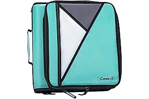 Case-it The Universal Zipper Binder with Strap: Organize Your Work and Play