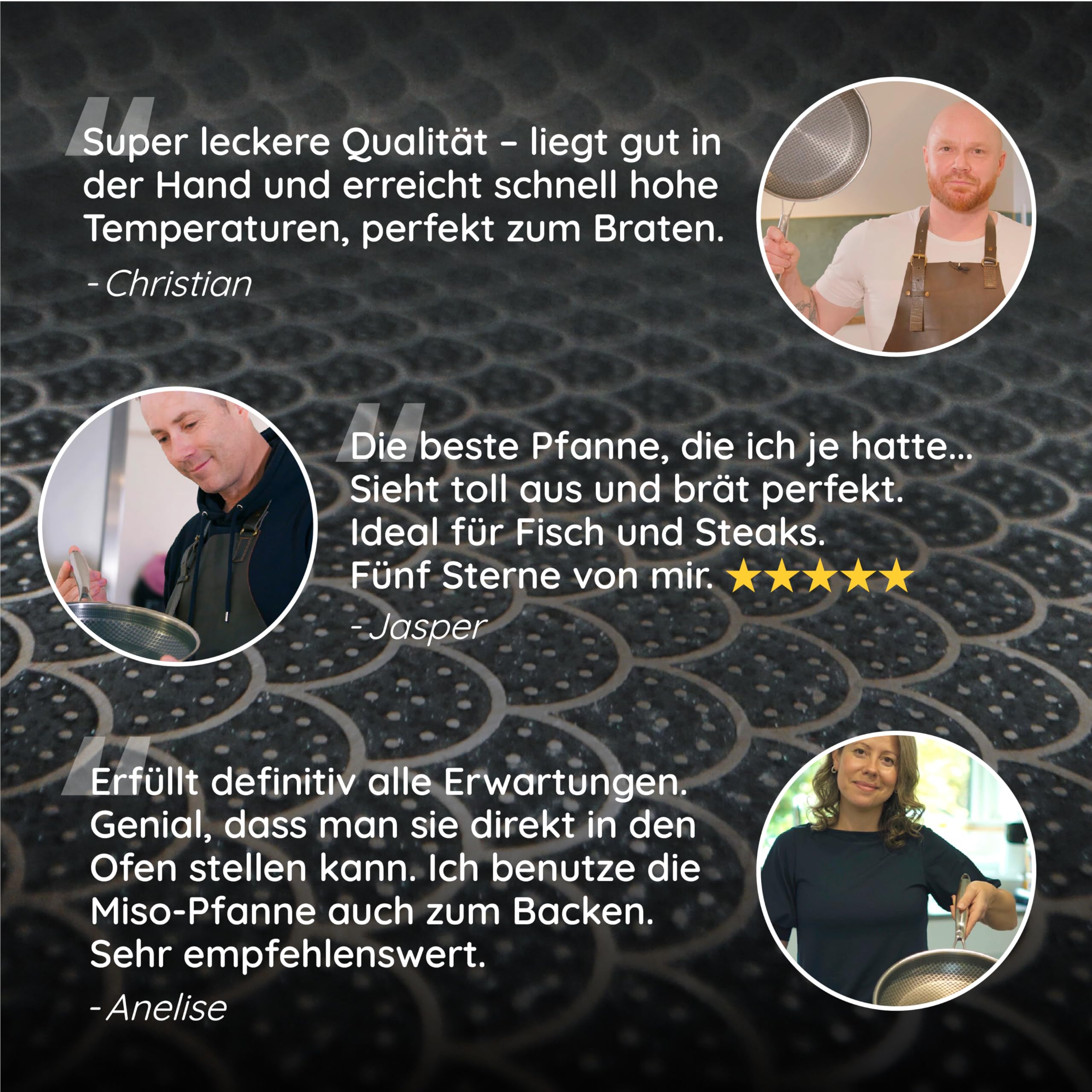 Miso Bratpfanne 28 cm, Keramik Antihaft Pfanne, Induktion & PFAS-Frei hybrid pfanne, Kratzfeste Beschichtung mit echten Diamanten, Backofenfest bis 300°C, Spülmaschinenfest