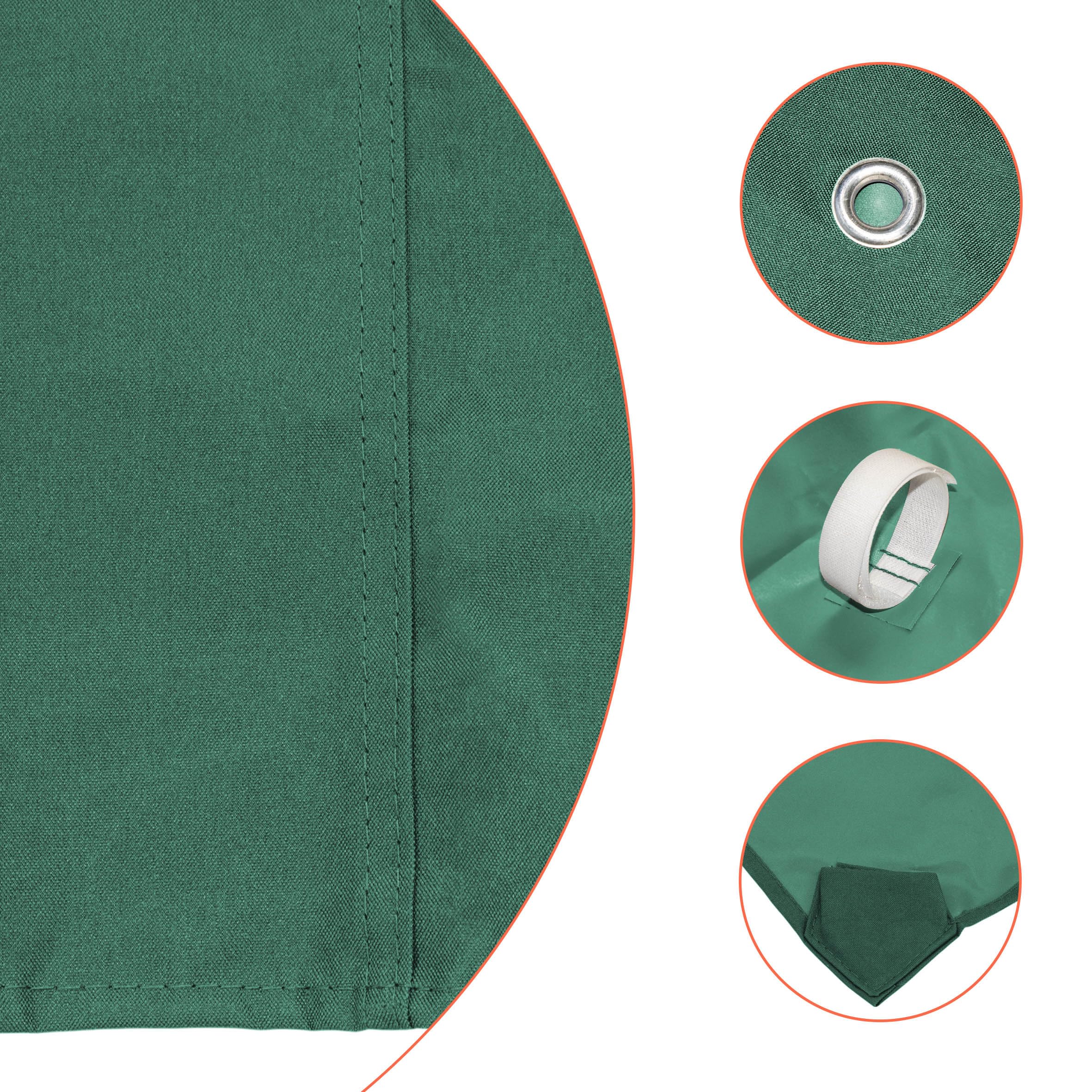 Tetto di ricambio Gazebo con rivestimento in PVC (impermeabile) - metri 3x3-270 gr/m² poliestere (verde)