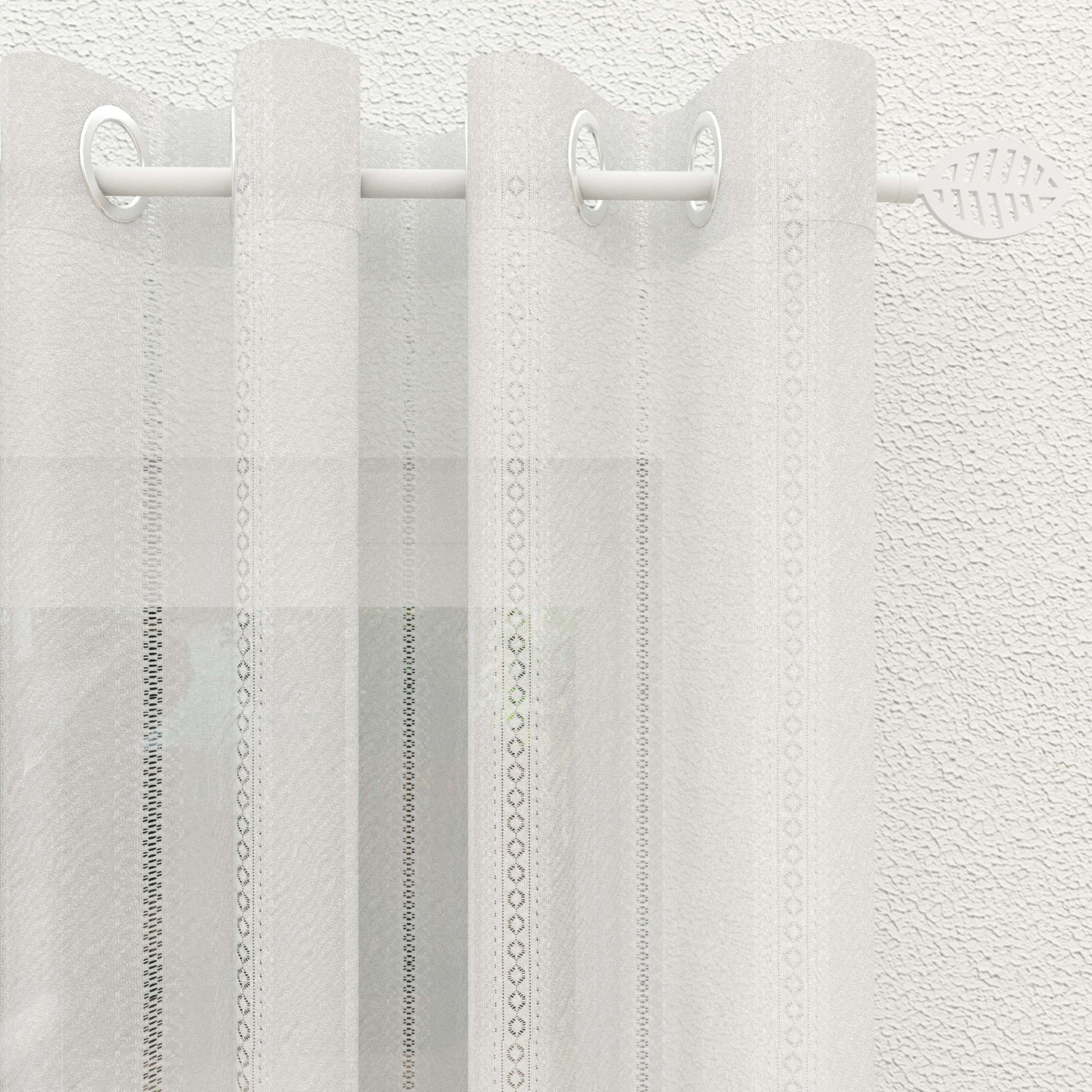 Soleil d'ocre, Charlotte Eyelet Curtains 135 x 250 cm