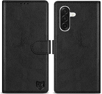for Samsung Galaxy A17 Wallet Case Magnetic Closure 6.7 inch,Black