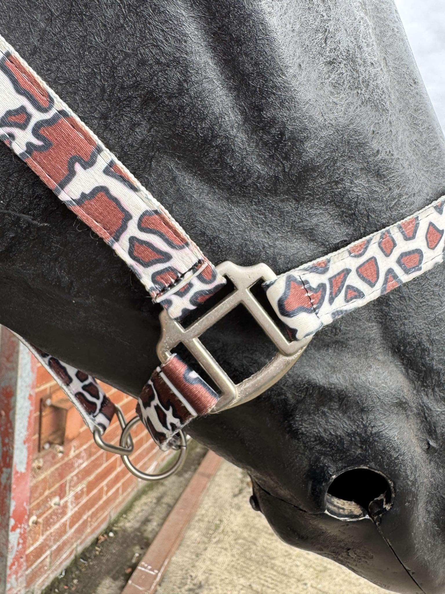 Equipride Horse Headcollar camouflage Print with Lead Rope Satin Fitting Full-M.Shetty (Camouflage Print, Full) - Image 3