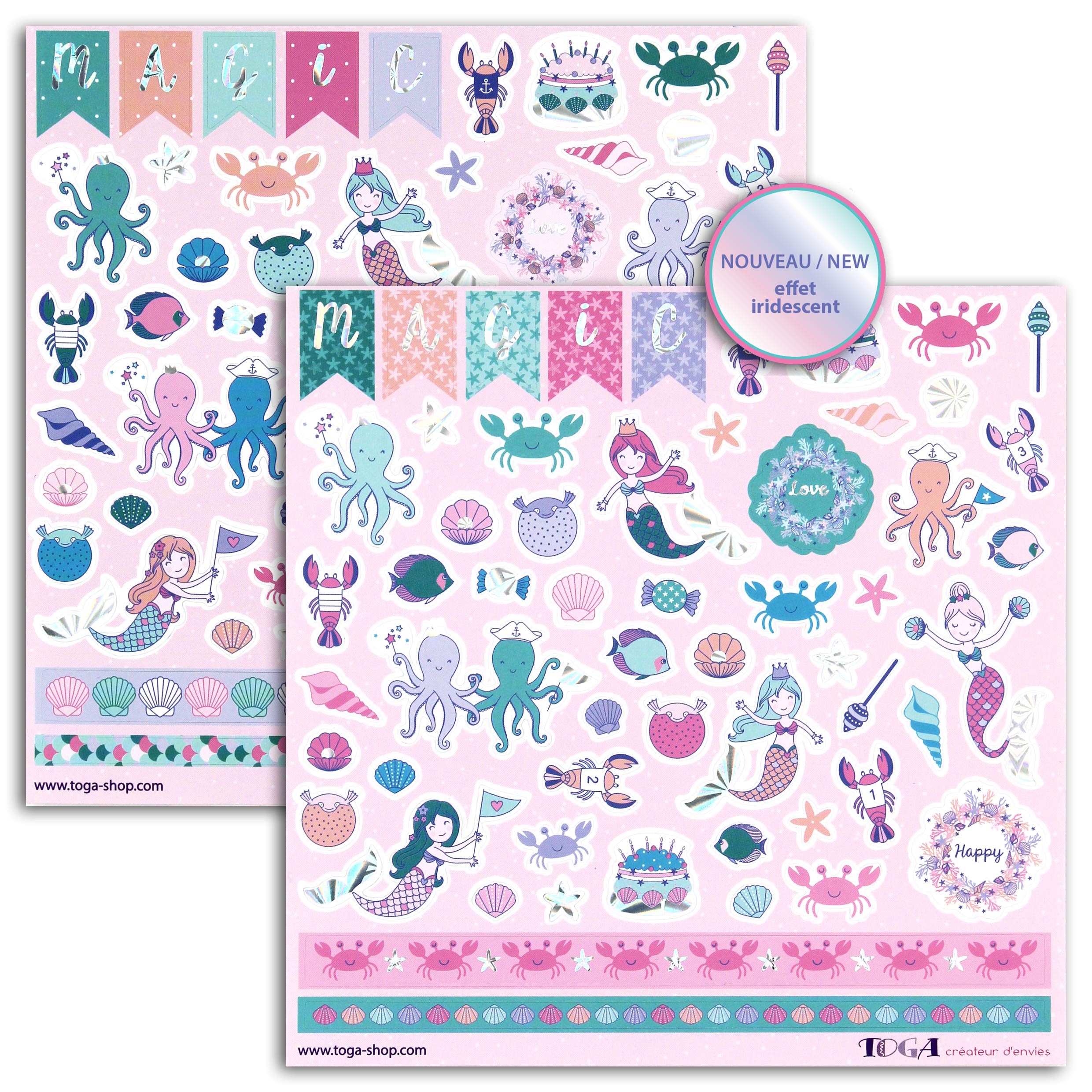 DraEGER Paris 1886 114 pegatinas bajo el mar, multicolor, no aplicable