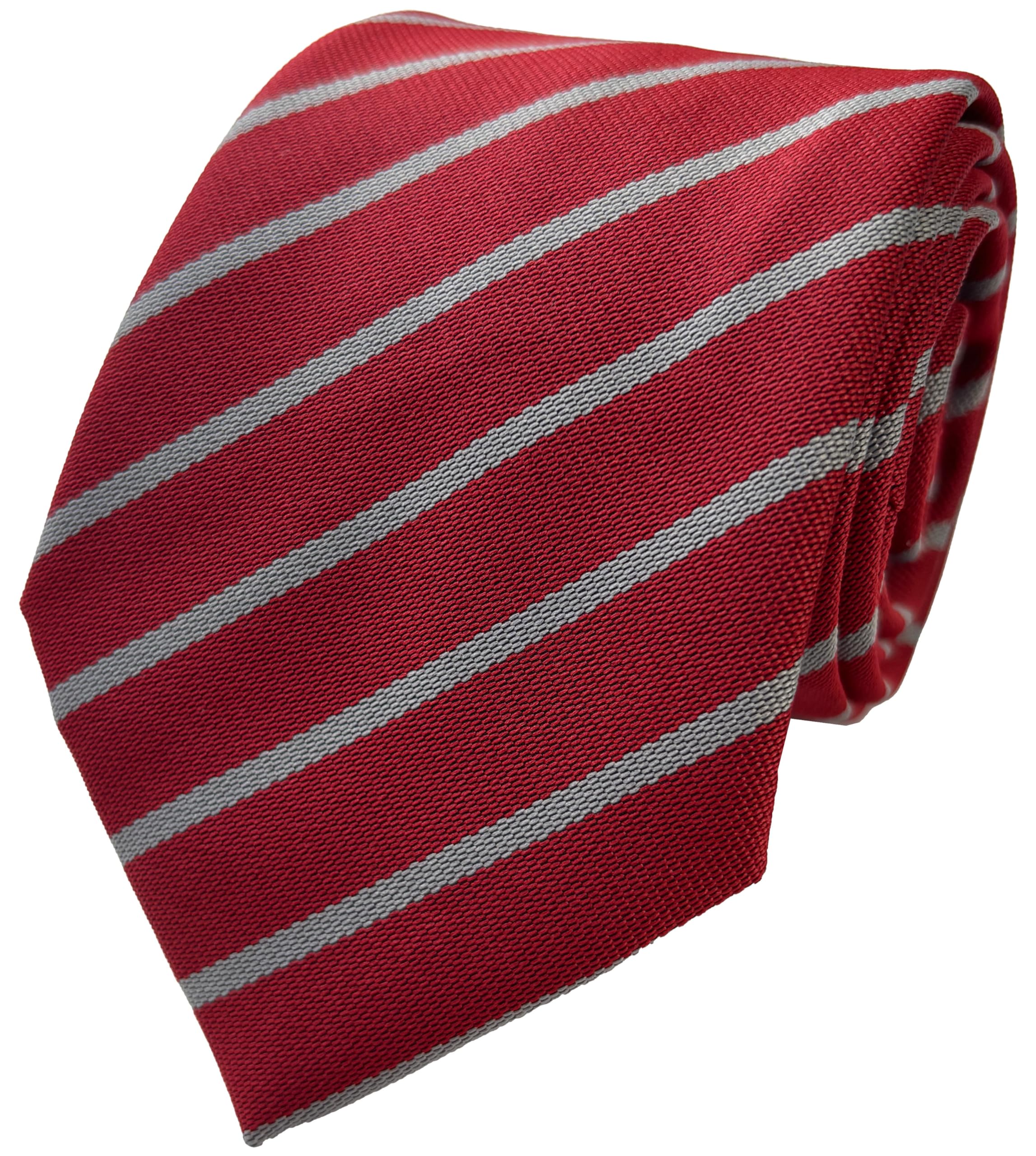 Great British Tie Club School Ties (21 Single Stripe Variations) Junior Age (Red & Grey)