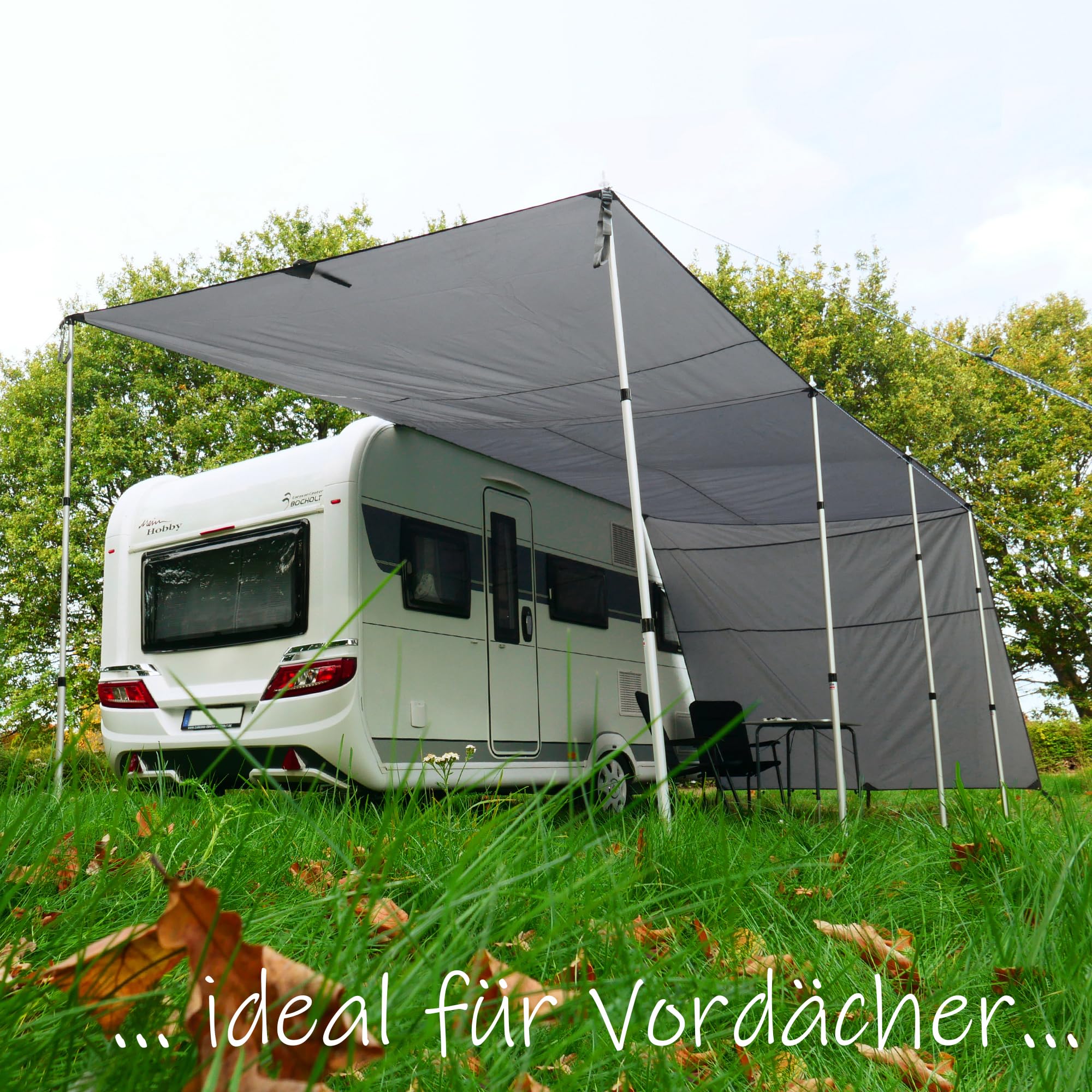 your GEAR 2X Alu Teleskopstange 90-230 cm, teleskopierbare Zeltstange, Tarpstange aus Aluminium, Aufstellstange im Set mit 2 Stangen