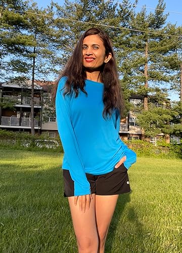 Miniatura 6 de Willit Camiseta de manga larga con protección solar UPF 50+ para mujer, camiseta de protección solar SPF UV, camiseta de protección contra