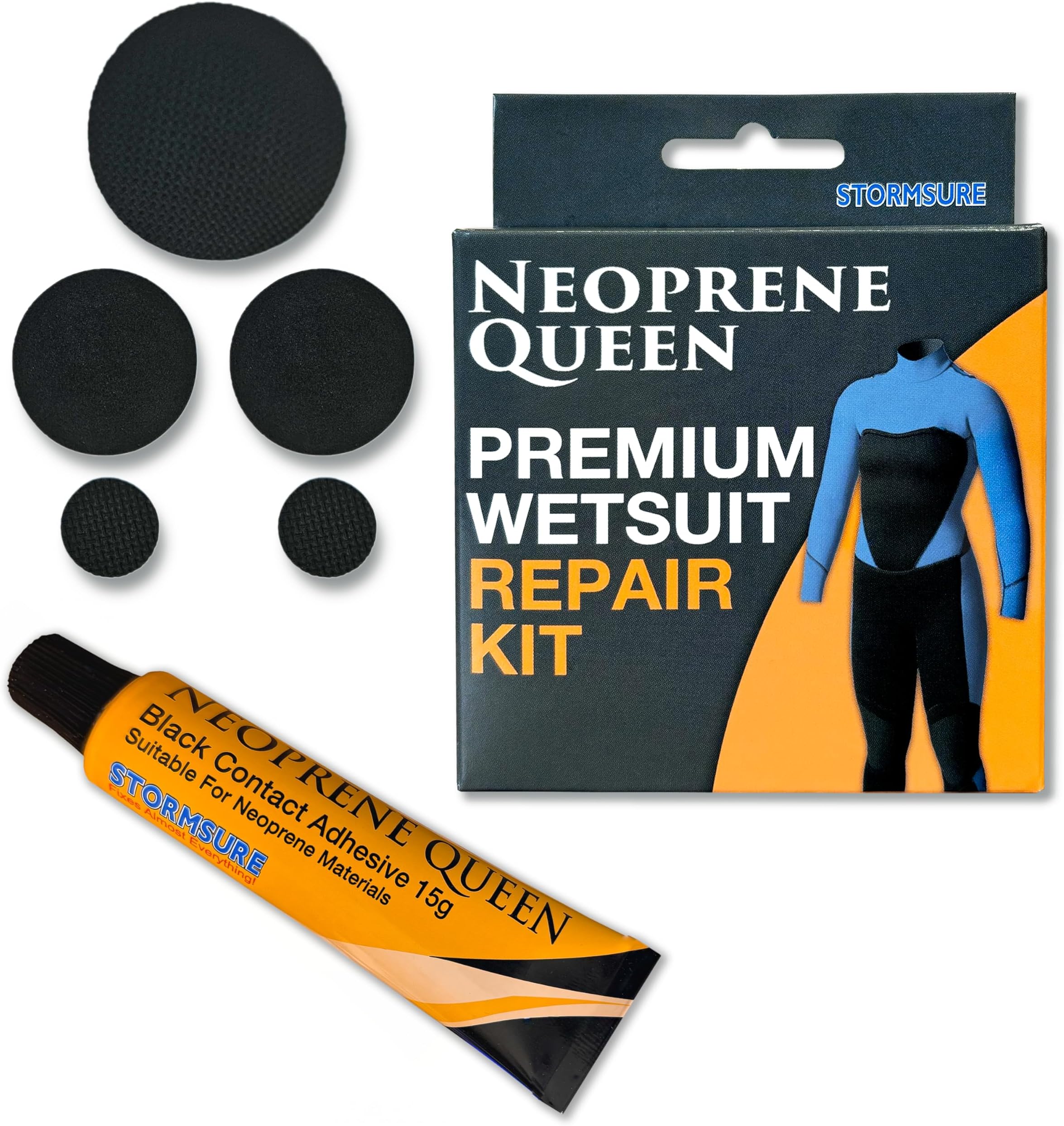 Neoprene Queen Triathlon Wetsuit Repair Kit - Fast, Effective Solution for Endurance Gear Fixes