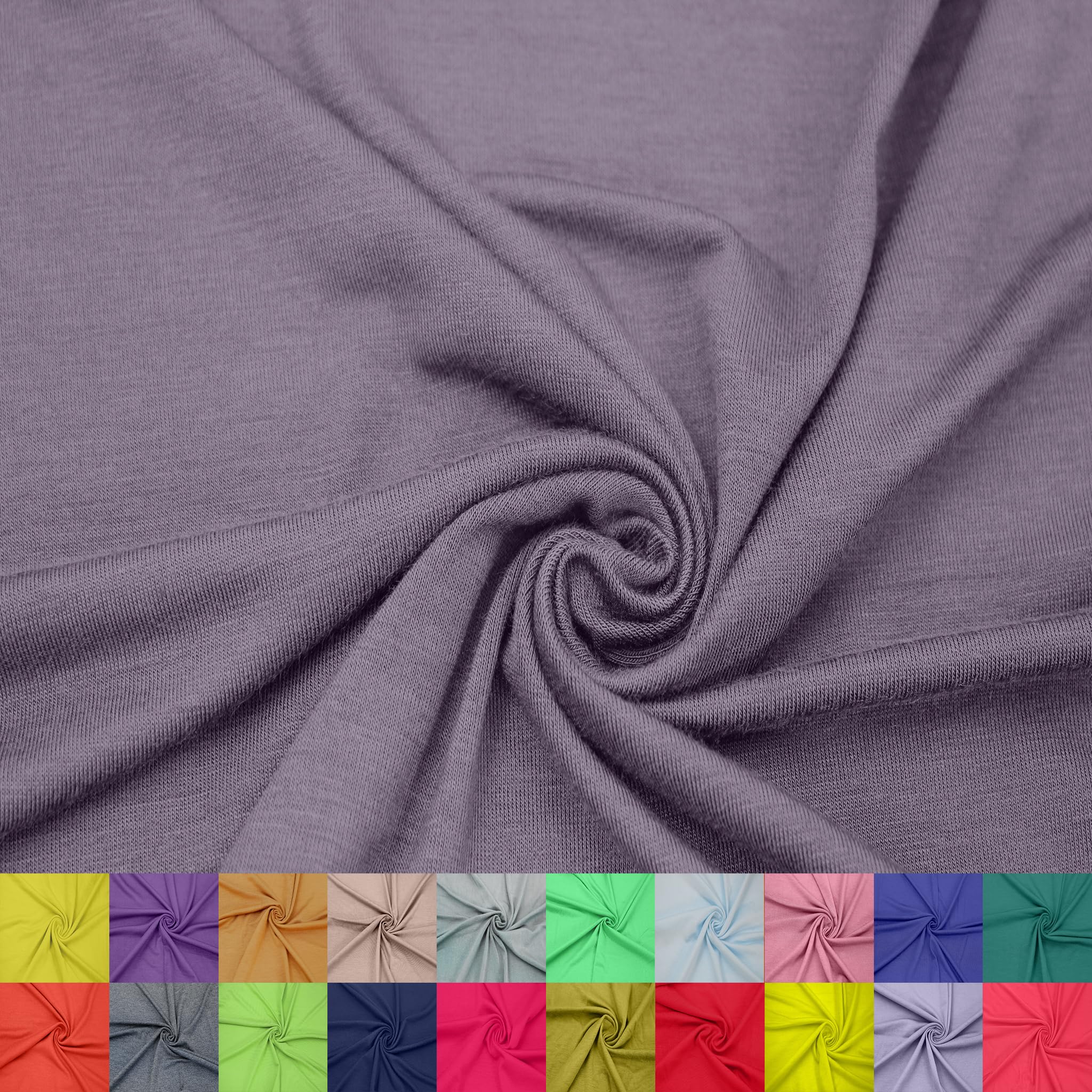 60" Wide Rayon Spandex Jersey Knit Fabric by The Yard - 4-Way Stretch, 200GSM, Medium Weight -Soft & Breathable - Apparel, Accessories, Maternity & Decorations — view 14