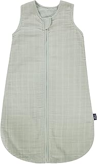 Kinderhaus Blaubär Alvi Babyschlafsack & Windel Blaubaer | Sommerschlafsack atmungsaktiv | Leichter Kinderschlafsack 100% Baumwolle waschbar | Baby Schlafsack ärmellos | Babyschlafsack Neugeborene