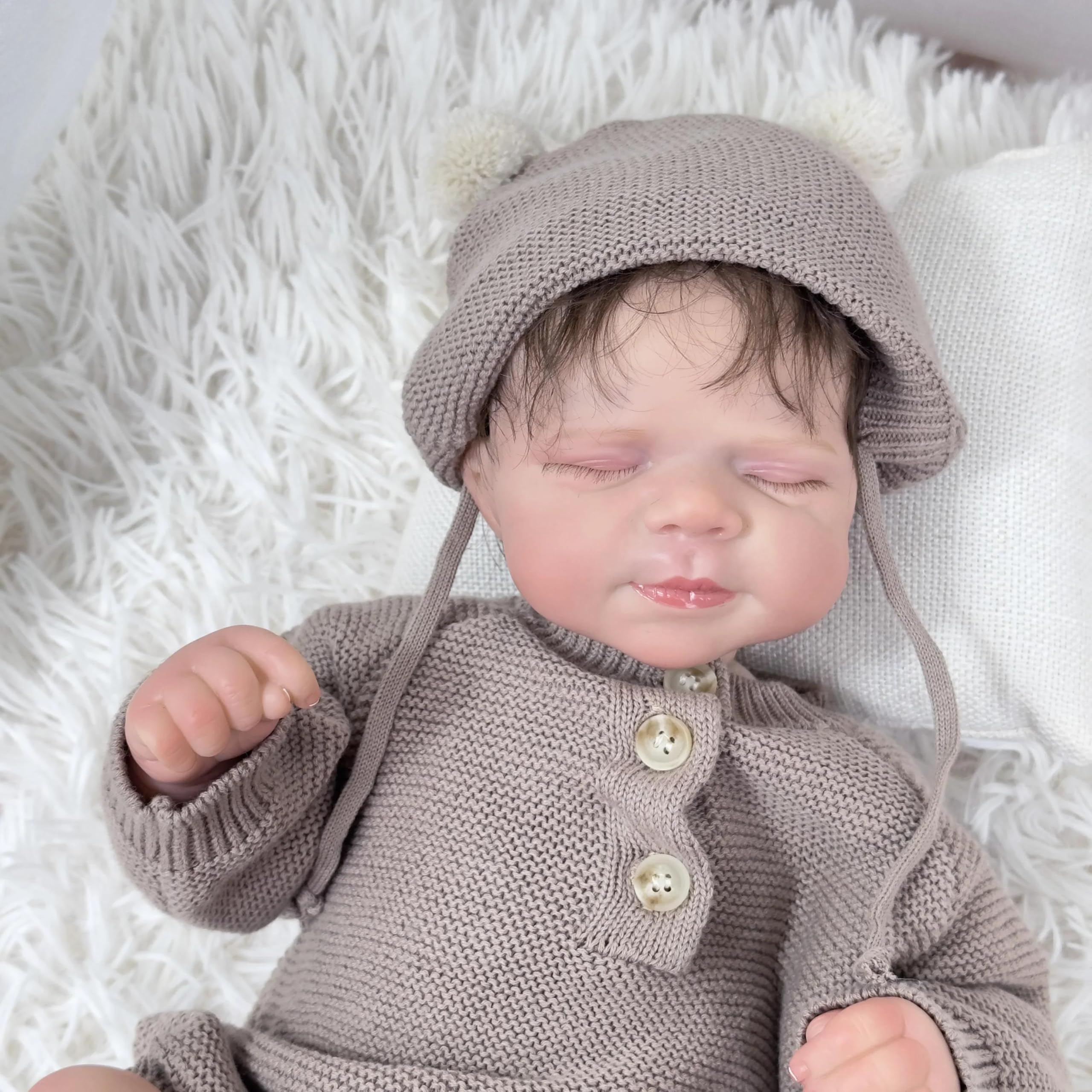 Real Life Reborn Baby Dolls Boy 45 cm silikonowe całe ciało realistyczne lalki dla niemowląt, anatomicznie poprawne, lalka dla niemowląt, miękka winylowa realistyczna lalka noworodka z