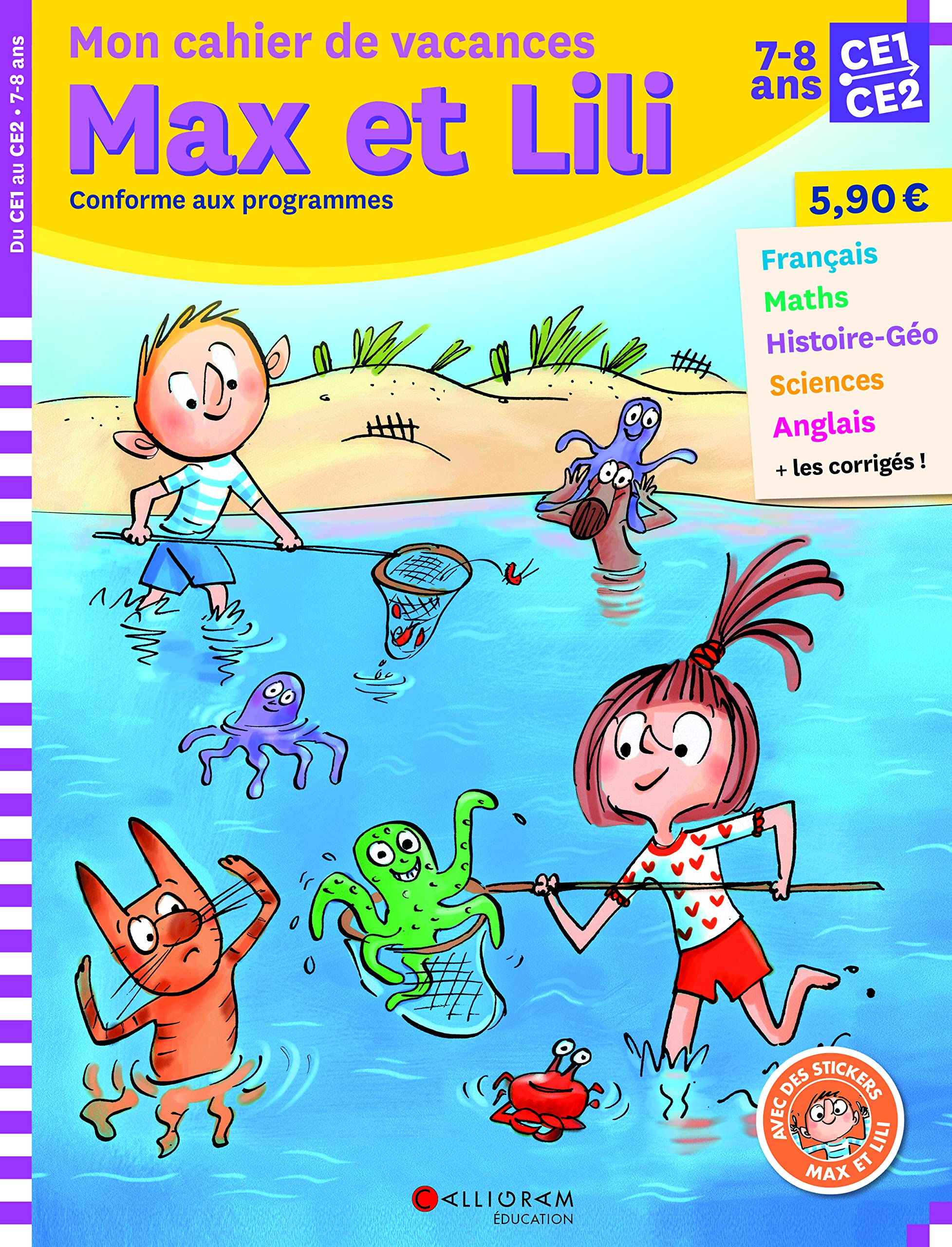 Cahier de vacances Max et Lili - CE1/CE2