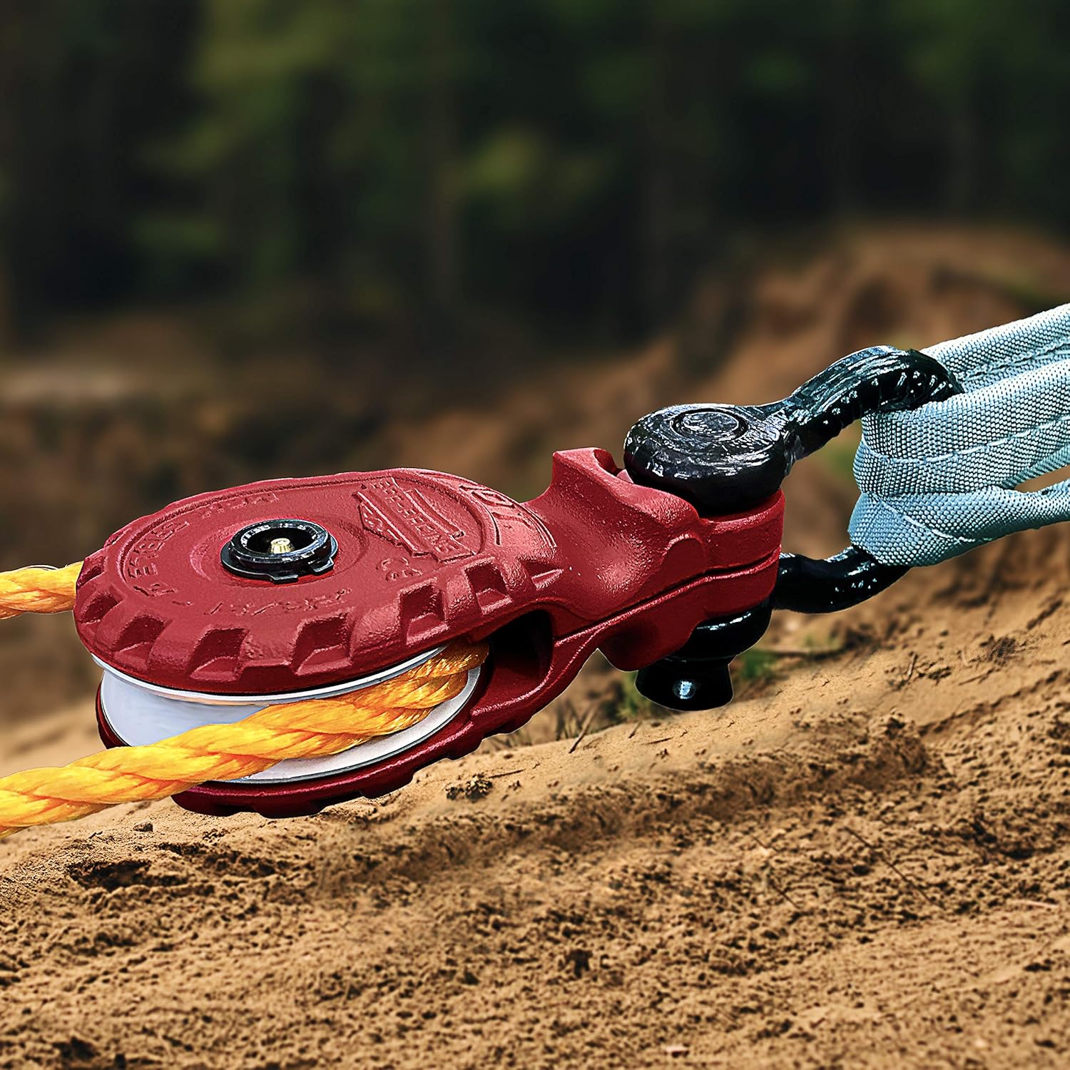 BPA-RACING 10-Ton Snatch Block | Pulley Block With Easy Grip Handle | Works With 3/4 D-Rings & Synthetic Rope up to 15/32” | Heavy Duty Winch Accessories | Offroad Recovery Emergency Kit : Automotive