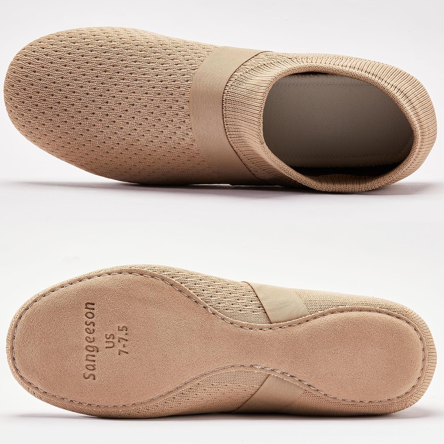 SANGEESON Slip-on Jazz Shoes for Women and Men's Lightweight Breathable Dance Shoes - Image 3