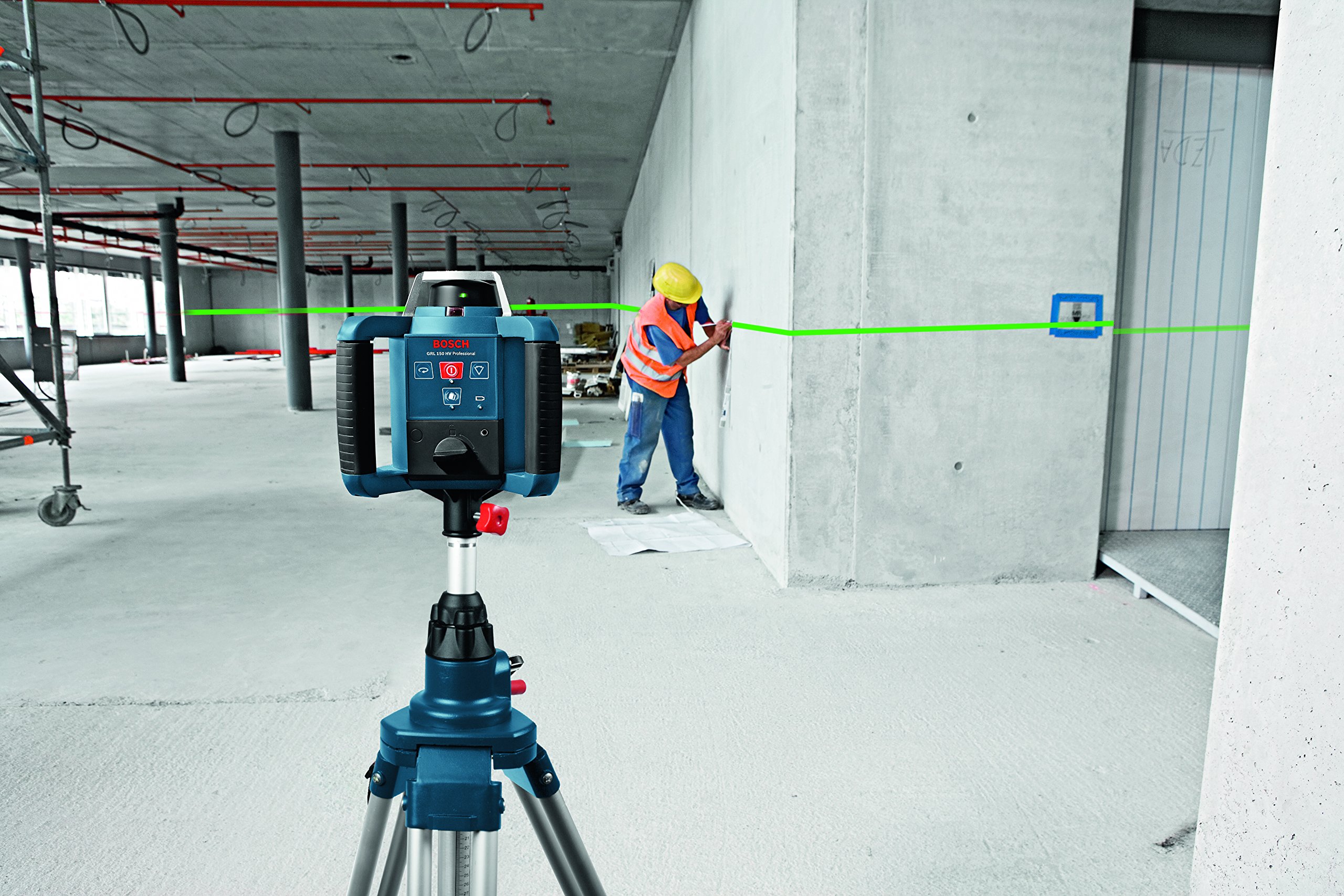 Bosch 061599404B GRL 300 HVG Professional rotationslaser im Koffer mit GR 240 und LR 1G mitWM 4 und BT 300 HD