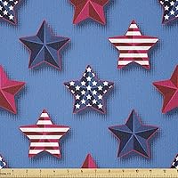 Vista 39 de Ambesonne The Yard, tela de jirafa estilo de dibujos animados que caminan entre árboles pequeños sobre fondo grunge, tema de sabana, tela de punto