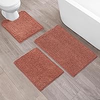 Vista 56 de Resort Collection - Tapete de baño de chenilla, 21 x 34 pulgadas, lino