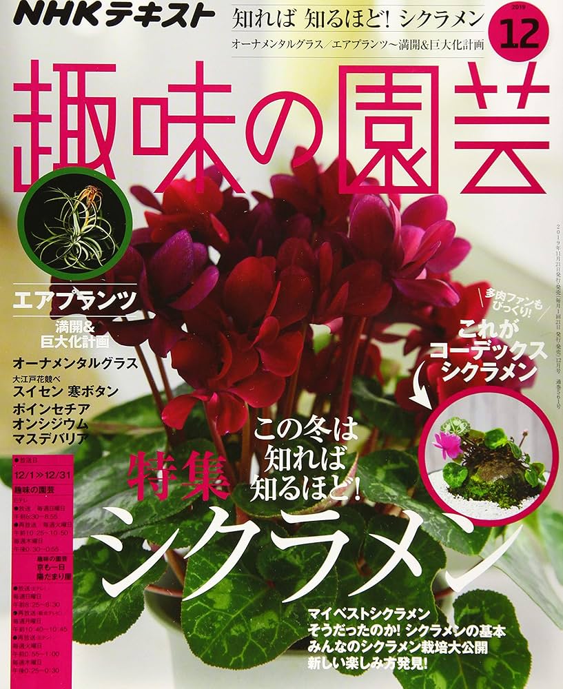 NHKテキスト趣味の園芸 2019年 12 月号 [雑誌] |本 | 通販 | Amazon