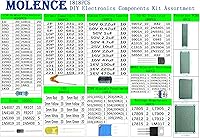 Vista 2 de Surtido de kit de componentes electrónicos DIY, resistencias 1818PCS, LED, triodo, condensadores, diodos, PCB, potenciómetro, resistencia variable