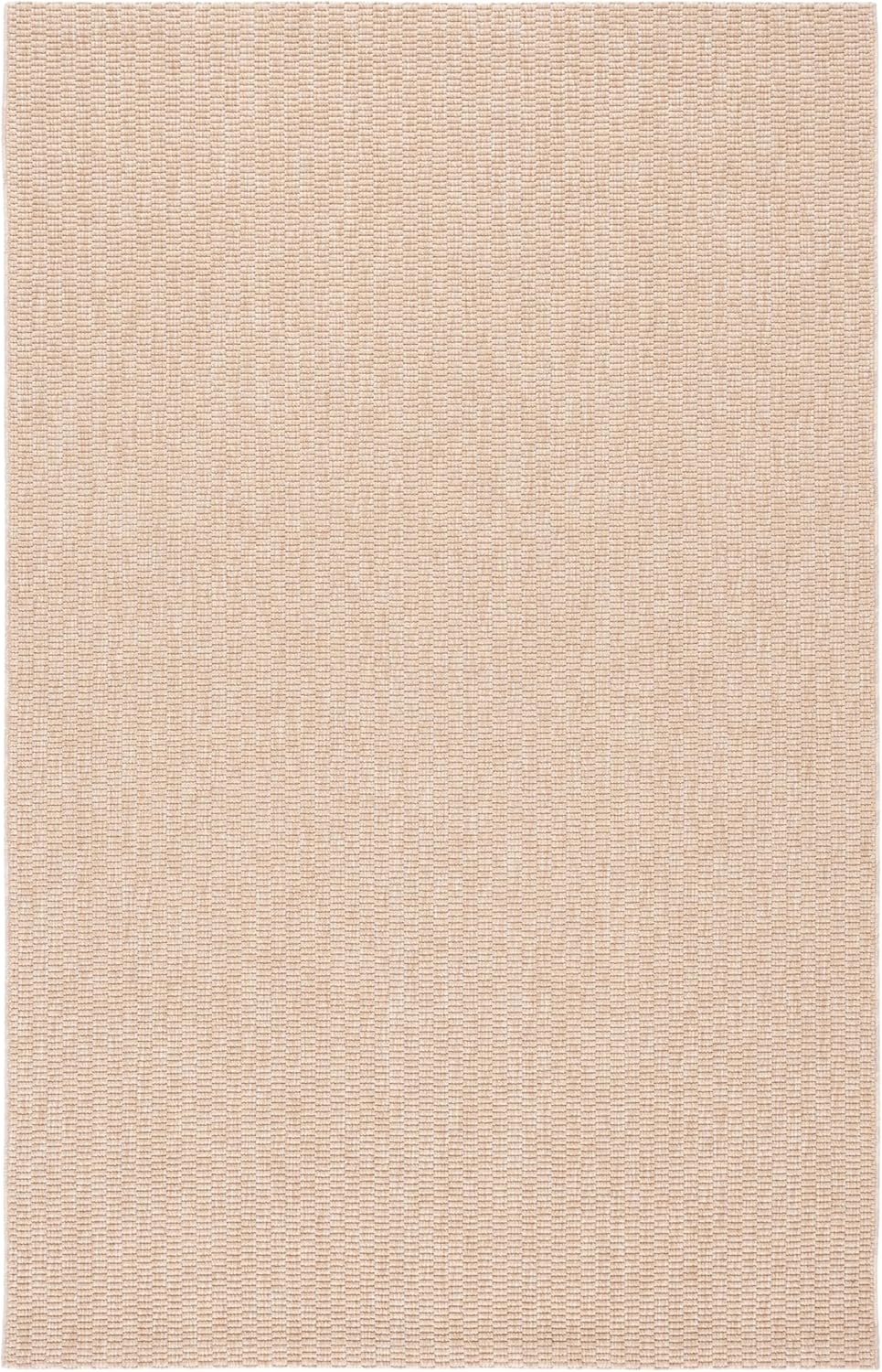 SAFAVIEH Washable Rug Outdoor Sisal All-Weather Collection - 4' x 6', Natural, Non-Shedding & Easy to Clean, Ideal for Patio, Backyard, Mudroom (SAW420B)