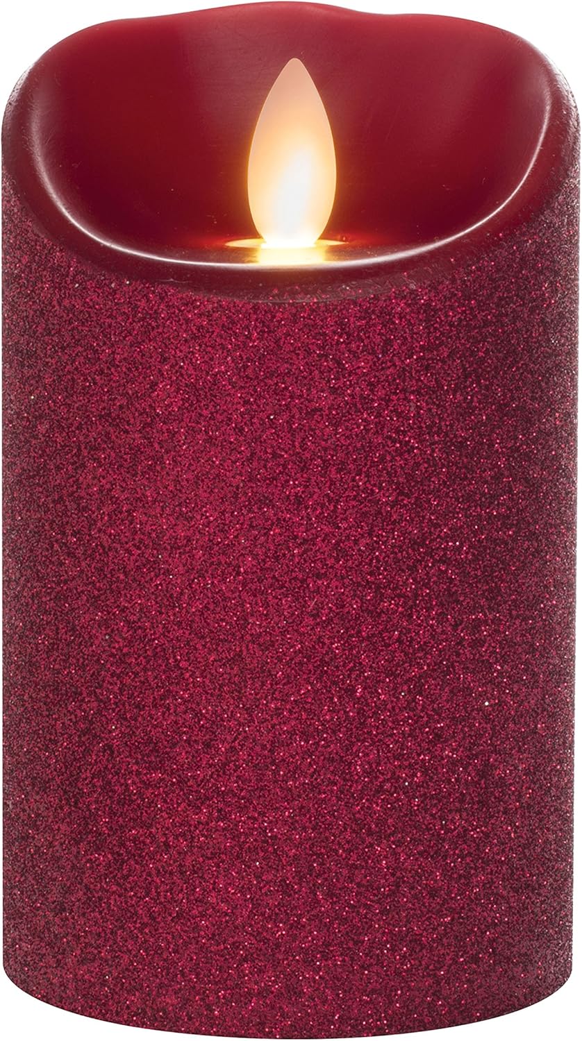 Sterno Home CMT11697WHGL Candle Impressions Mirage Pillar