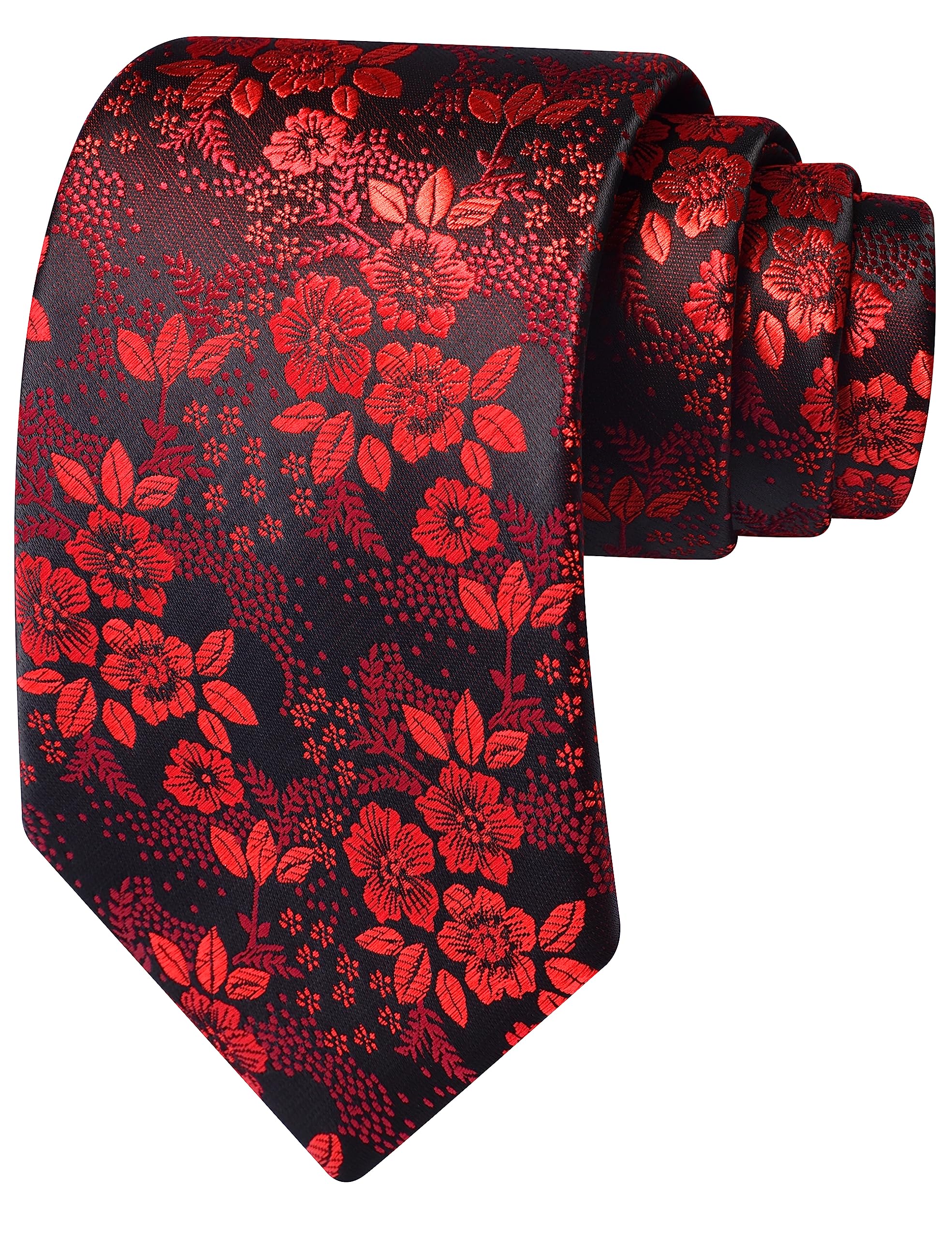 GUSLESON 3.15"(8cm) Fashion Striped PaisleyTies Mens Plaid Flower Necktie for Wedding