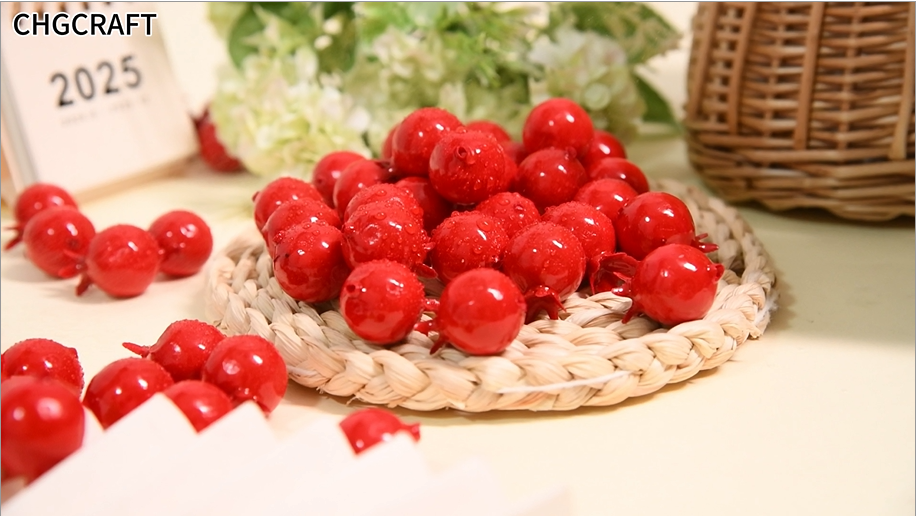 Nlinlin 20 mini melograno rosso artificiale ornamenti realistici melograno decorazione per matrimoni, casa, feste, Natale, artigianato, decorazione