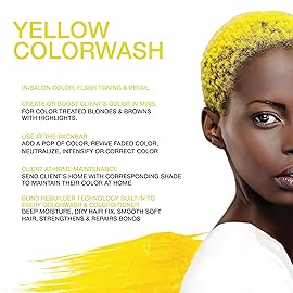 Celeb Luxury Viral Colorwash, Professional Semi-Permanent Hair Color Depositing Shampoo, Yellow 8.25 Fl Oz (Pack of 1)
