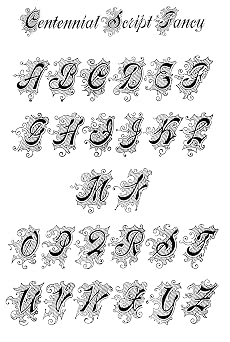Script and Cursive Alphabets: 100 Complete Fonts (Lettering, Calligraphy, Typography)