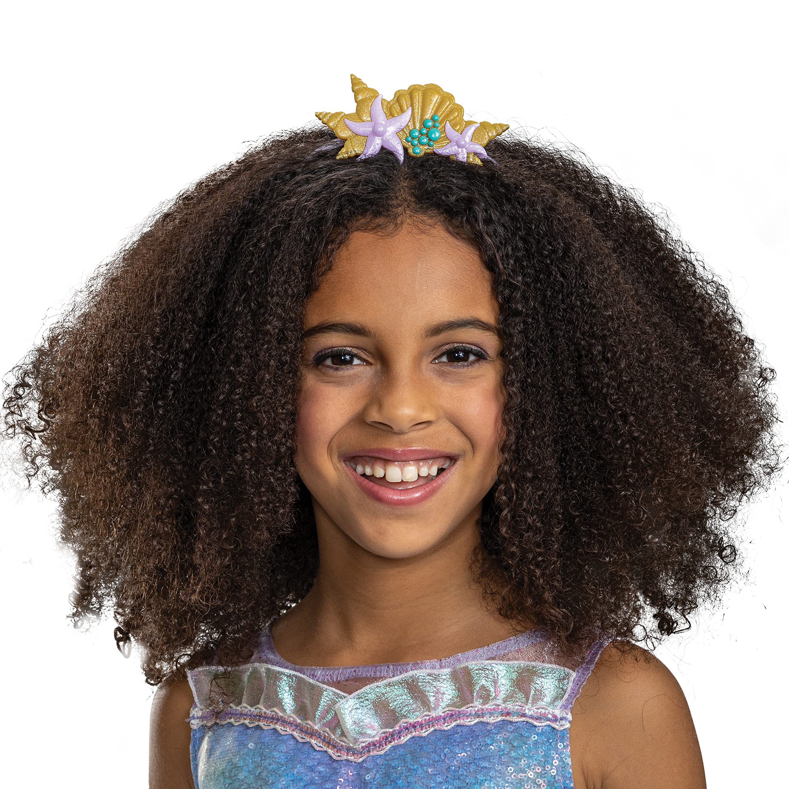 Ariel Headband, Official Kids Size Disney The Little Mermaid Live Action Costume Accessory, One Size