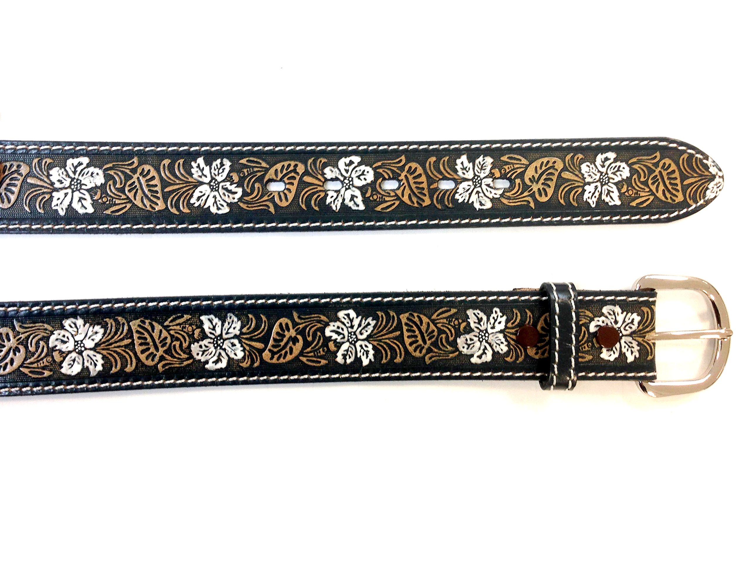 CHARRO El E0209 Cintura Country Western in Vera Pelle