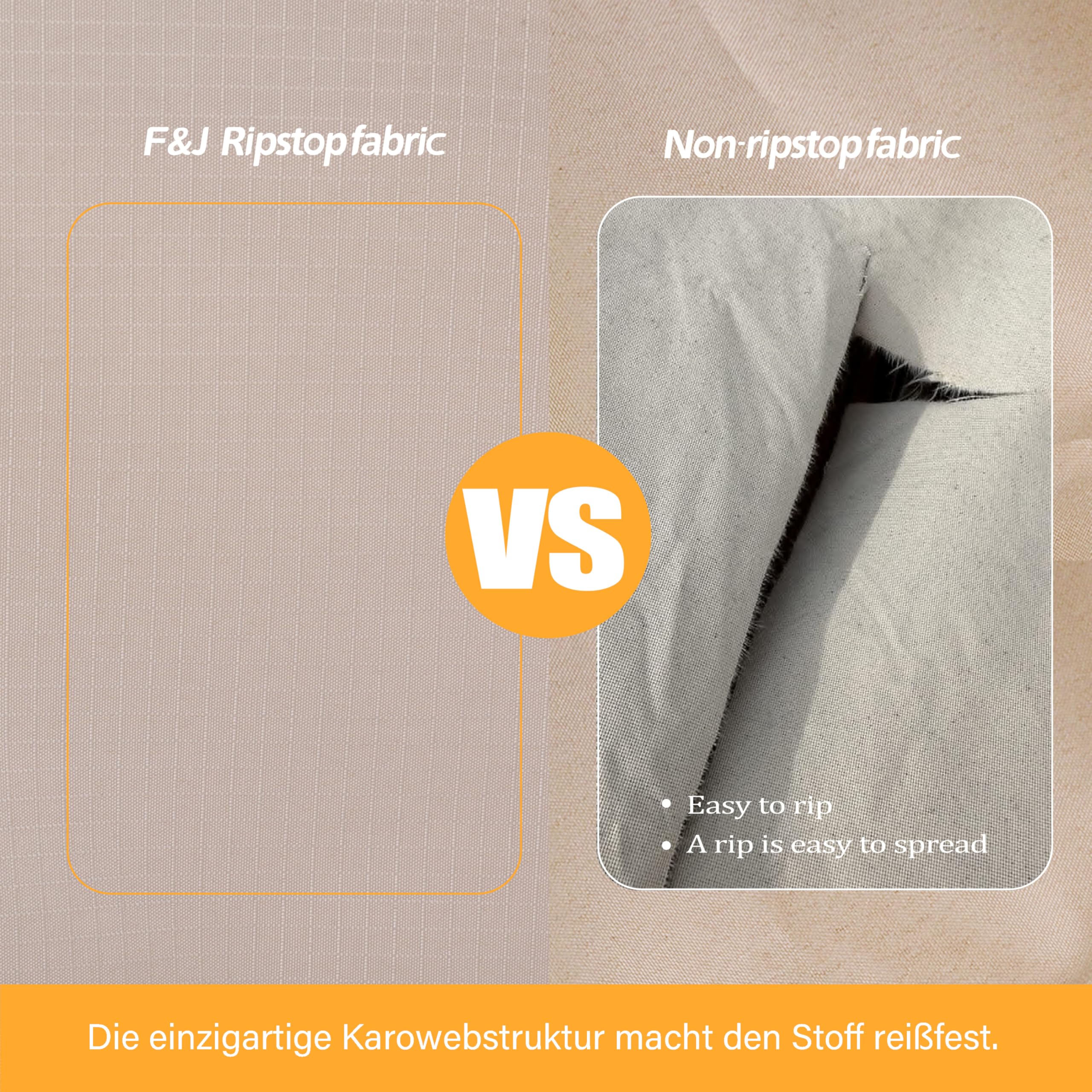 F&J Outdoors Gartensofa Abdeckung Wasserdicht 208x99x66/91cm Patio Abdeckungen für Outdoor-Möbel Gartenbank Abdeckungen 3-4 Sitzer Beige Heavy Duty Stuhl Abdeckung Rainproof Fabric Sofa Protector