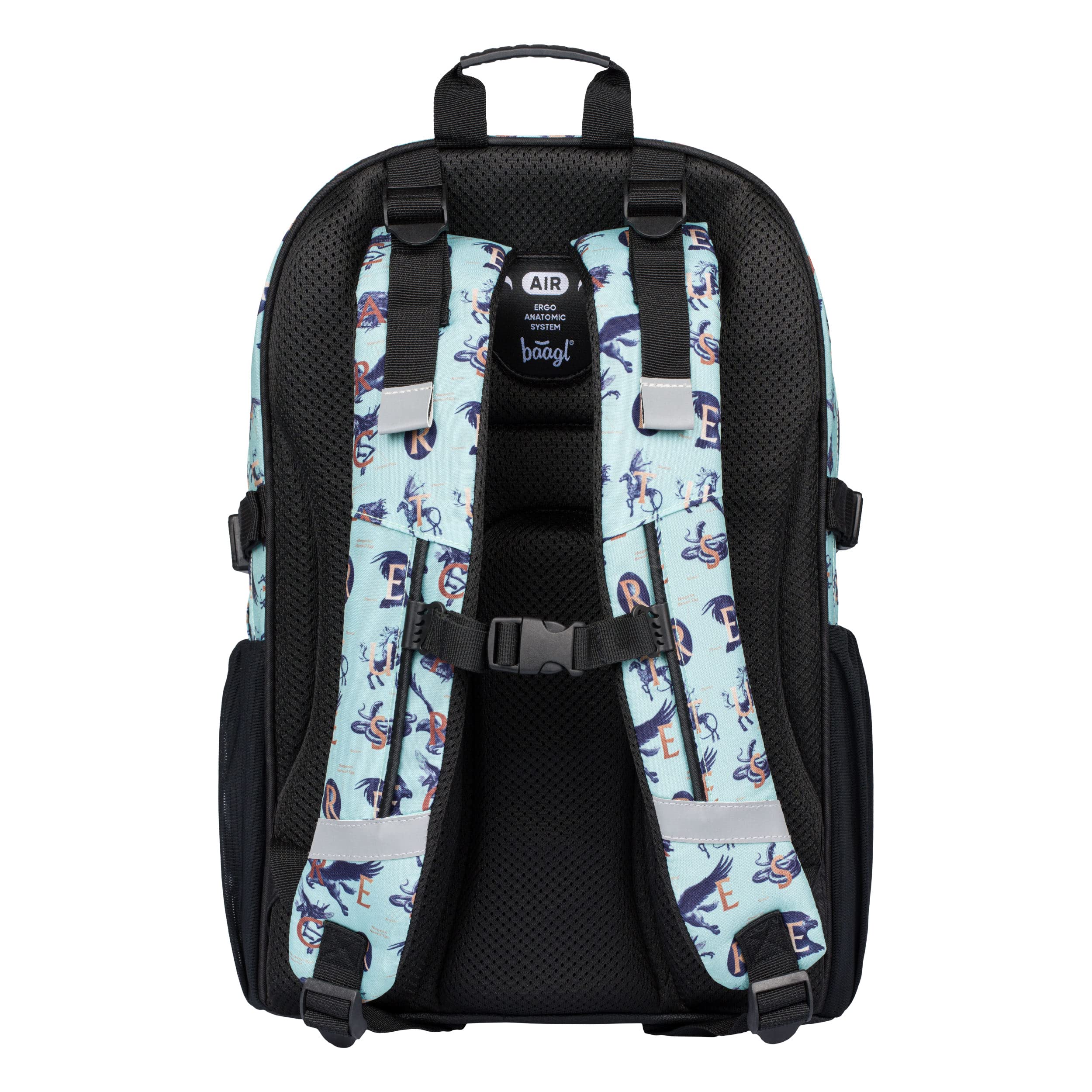 Baagl Sac à dos scolaire pour garçons, filles - Sacs d'école pour enfants avec dos ergonomique, sangle de poitrine et éléments réfléchissants (Harry Potter Fantastic Beasts)