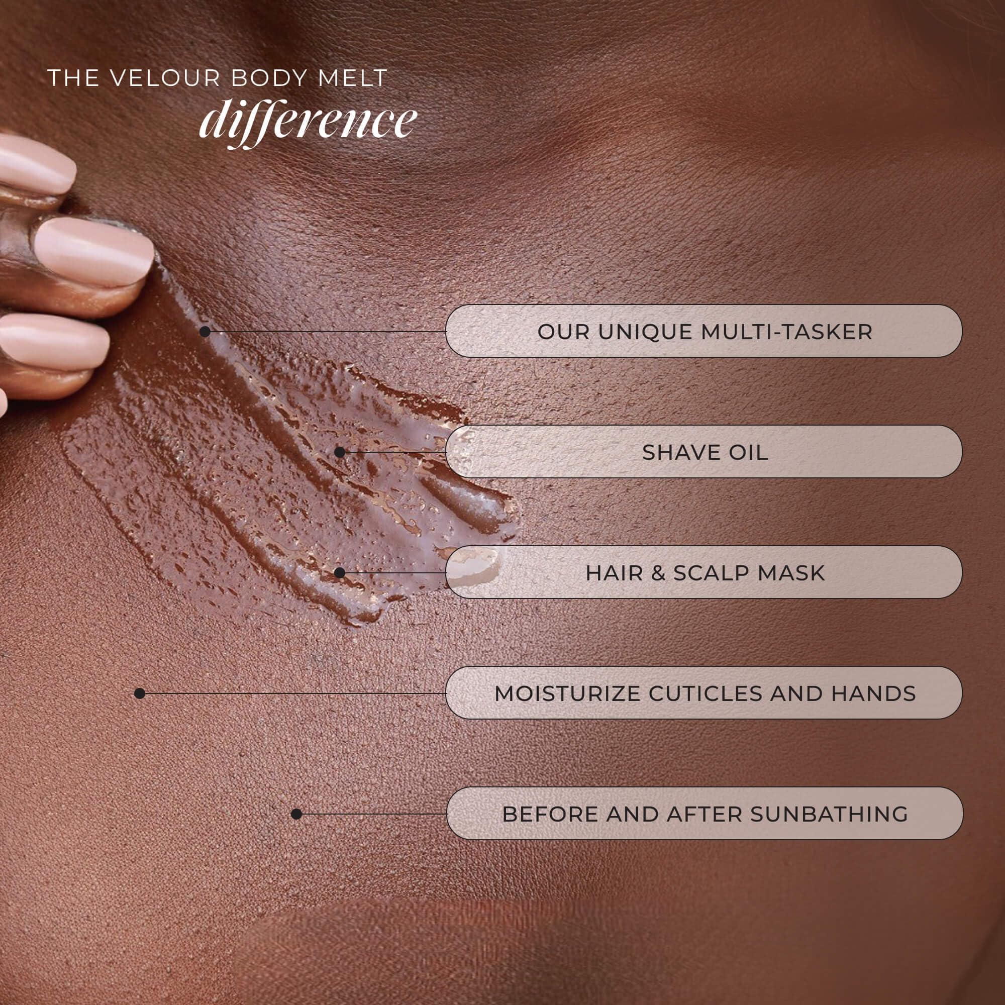 LaLicious Velour Body Melt Balm-to-Oil Moisturizer for Dry Skin