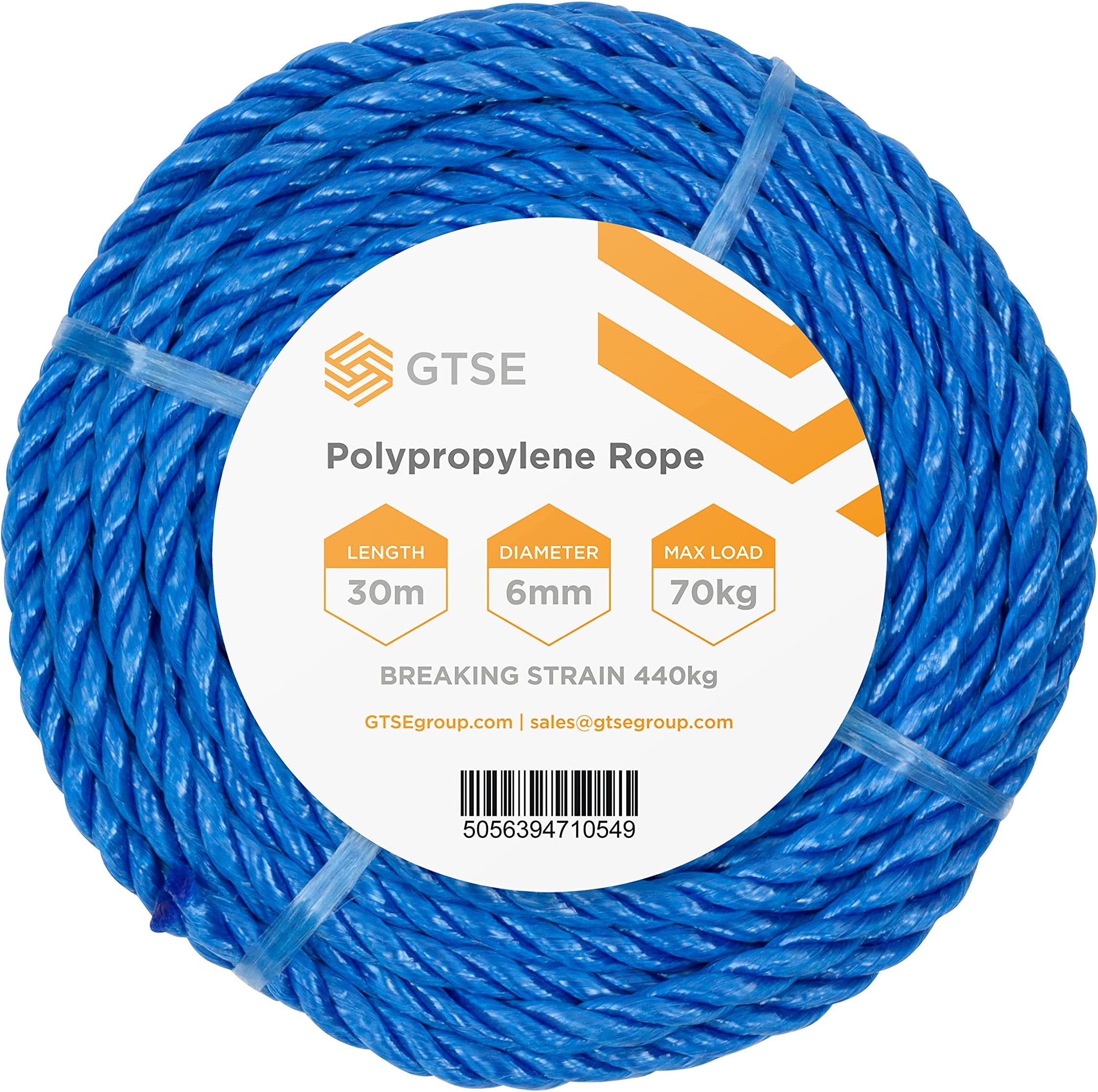 Faithfull FAIRW6020H White Braided Poly Rope 6mm Dia x 20M 60kg Max ...