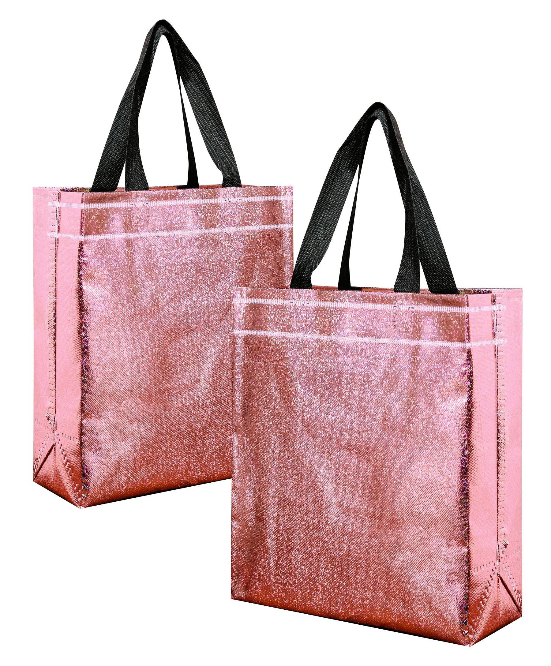little PANDA Return Gift Bags Shopping Bag with Handle Carry Bag for Wedding Gifts Reusable Tote Bag Grocery Bags, Solid Rosegold (M, Pack of 10 Rosegold Bags) (B0D351BSXG) Amazon Price History, Amazon Price Tracker