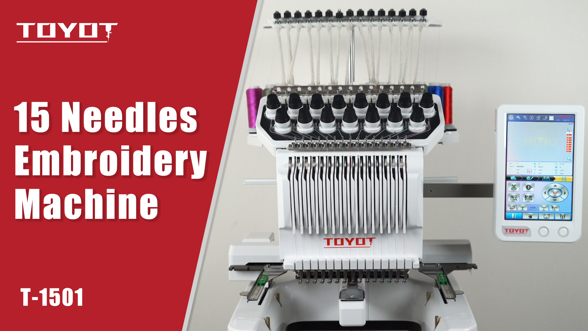 Amazon.com: TOYOT Embroidery Machine with 15 Needles, Commercial