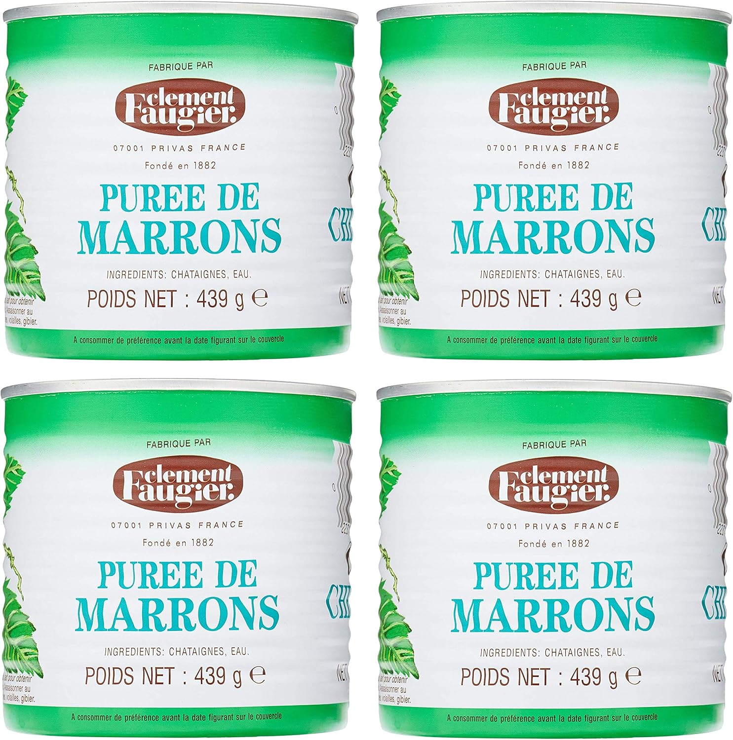 Clément Faugier Purée de Marrons 439g Lot de 4 Amazon.fr Epicerie Clément Faugier Purée de Marrons 439g Lot de 4 Amazon.fr Epicerie