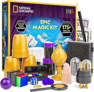 National Geographic Epic Magic Kit with 175+ Tricks for Kids 8-12