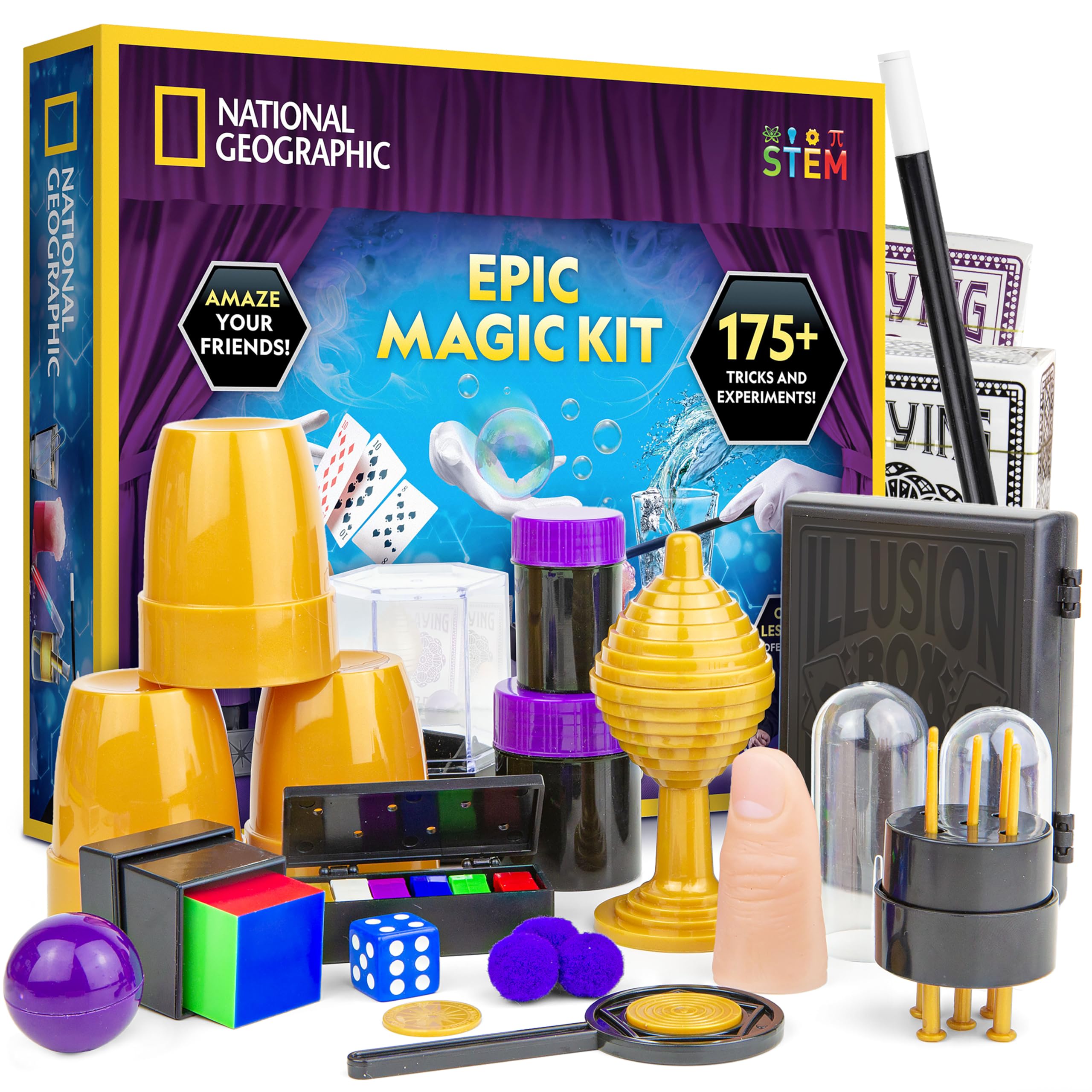 National Geographic Epic Magic Kit with 175+ Tricks for Kids 8-12