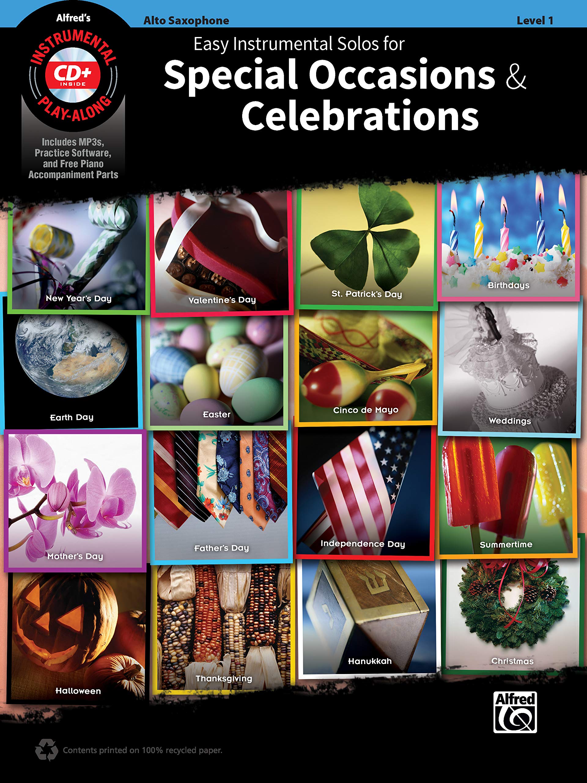 Easy Instrumental Solos for Special Occasions: & Celebrations: Alto Sax, Book & CD