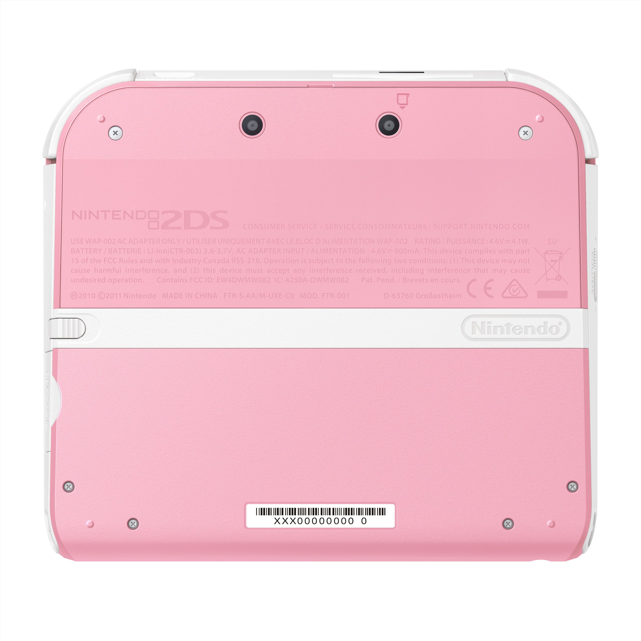 Console Nintendo 2DS - rose/blanc + La Nouvelle Maison du Style 2 Préinstallé