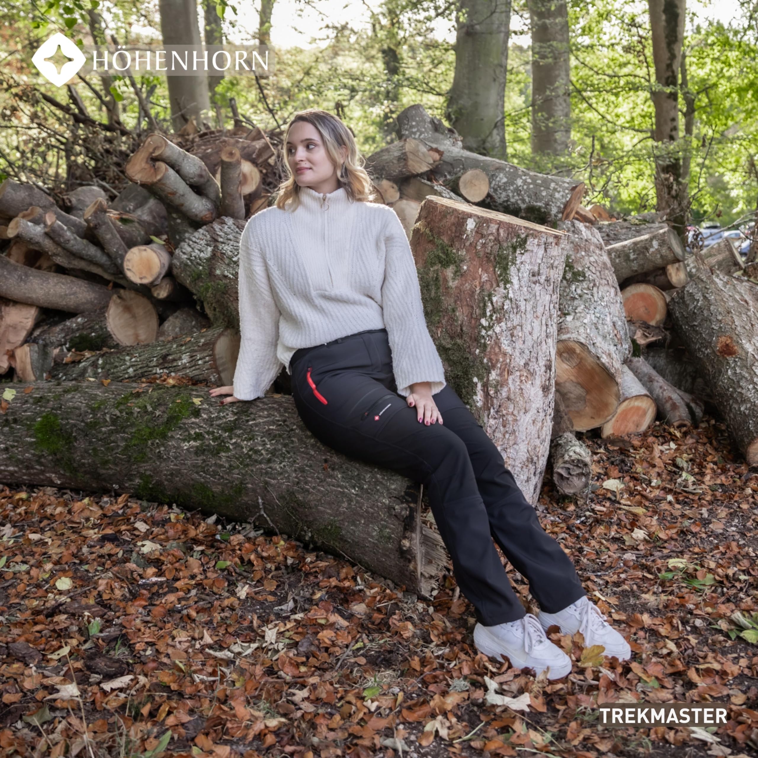 Höhenhorn Trekmaster Damen Wanderhose Softshellhose Winter Outdoorhose Gefüttert Snowboardhose