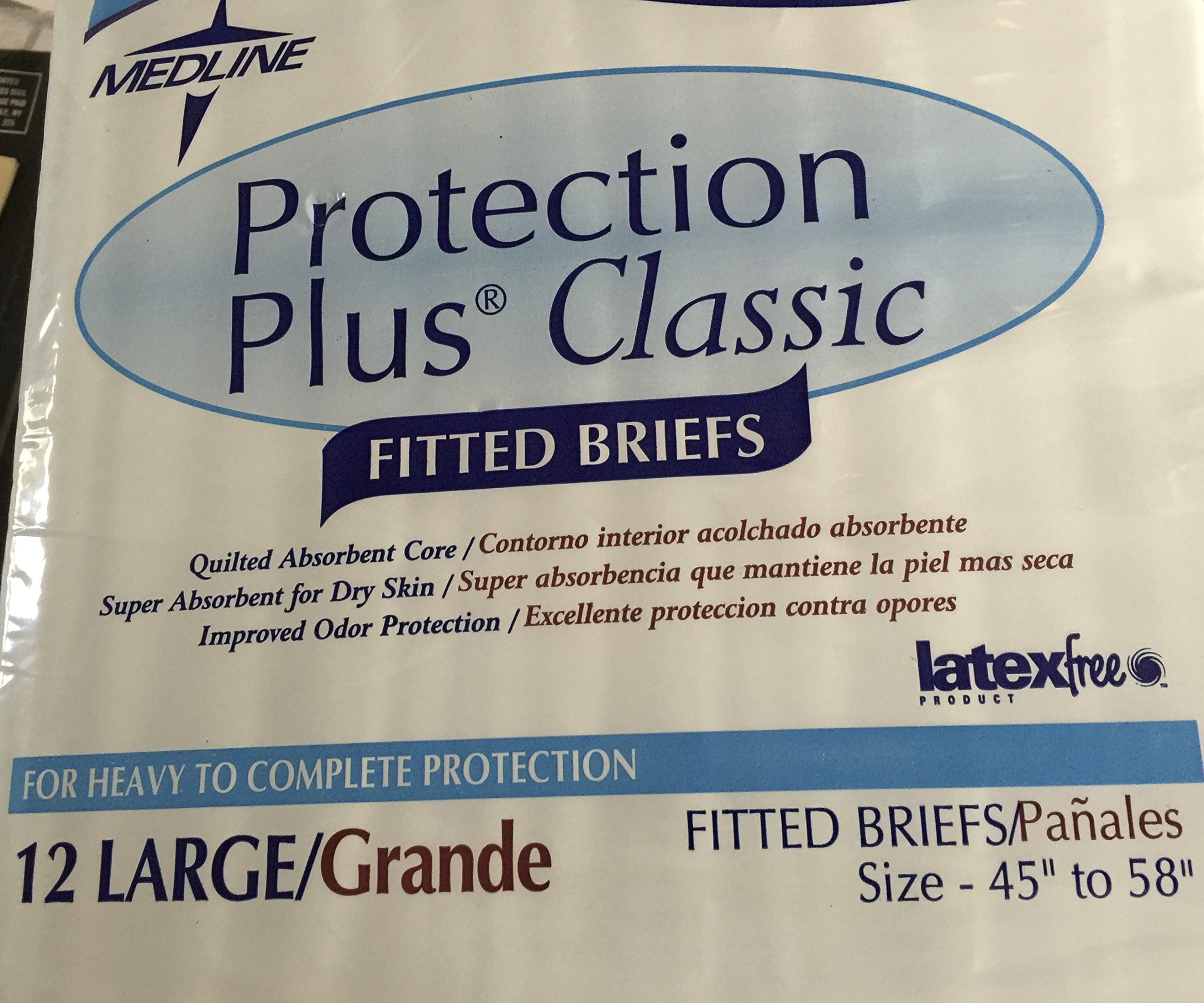 Adult Protection Briefs Large 45'-58" Latex free